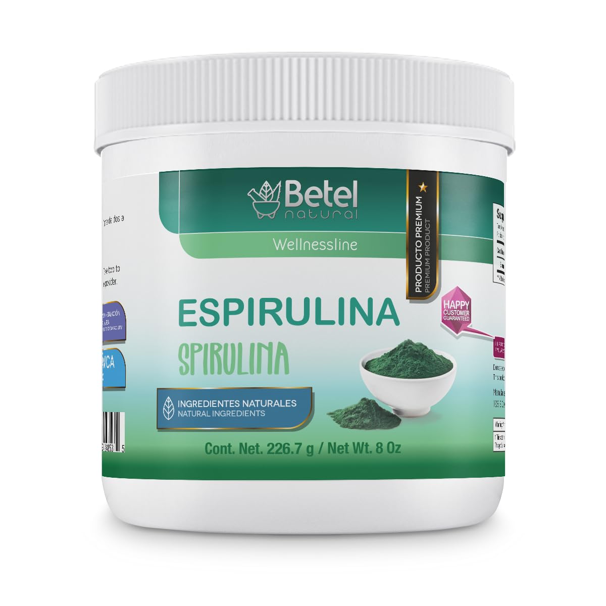 Betel Natural Premium Organic Spirulina Powder, 8 oz