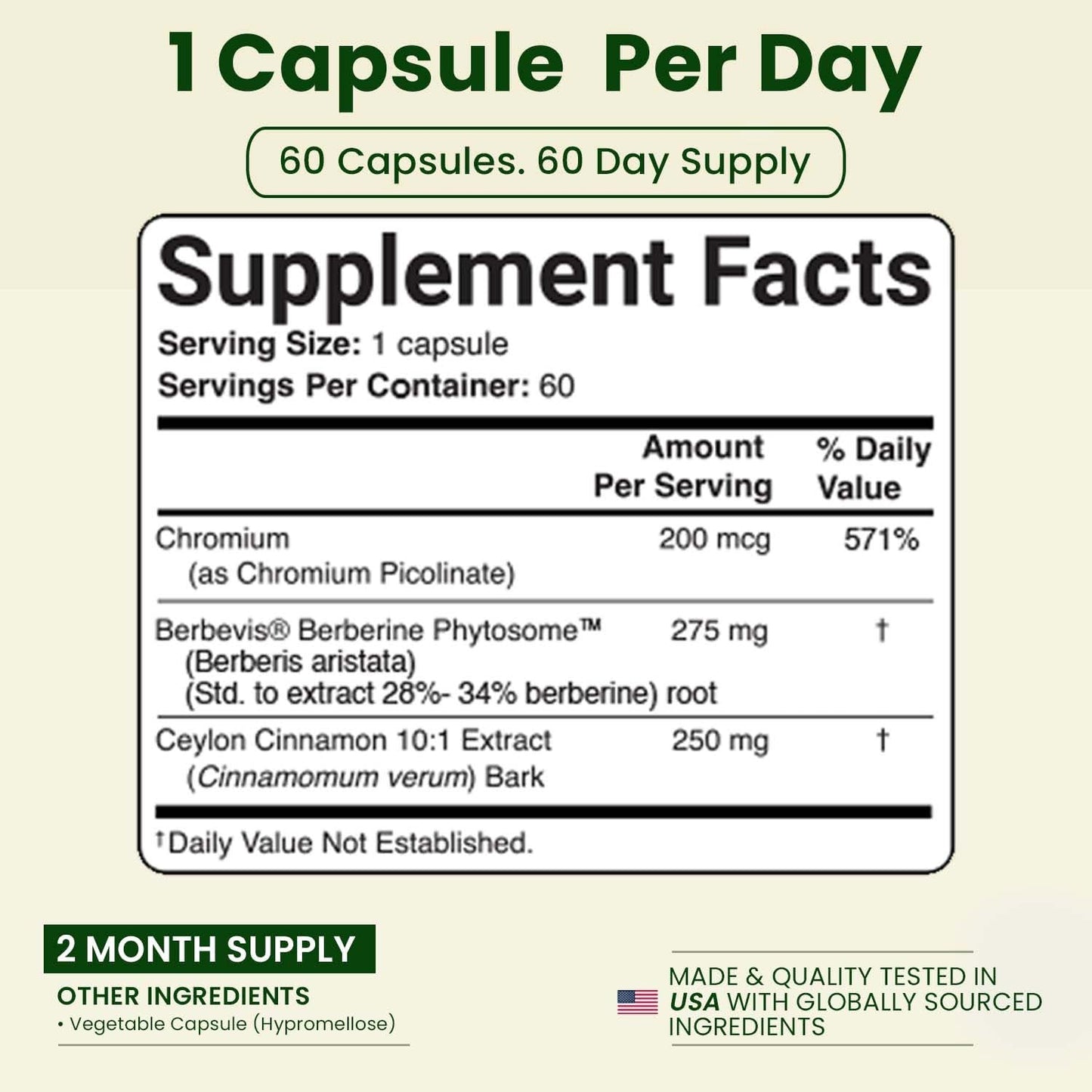 ATTAYA Berberine Phytosome Supplement Capsule 60 Count