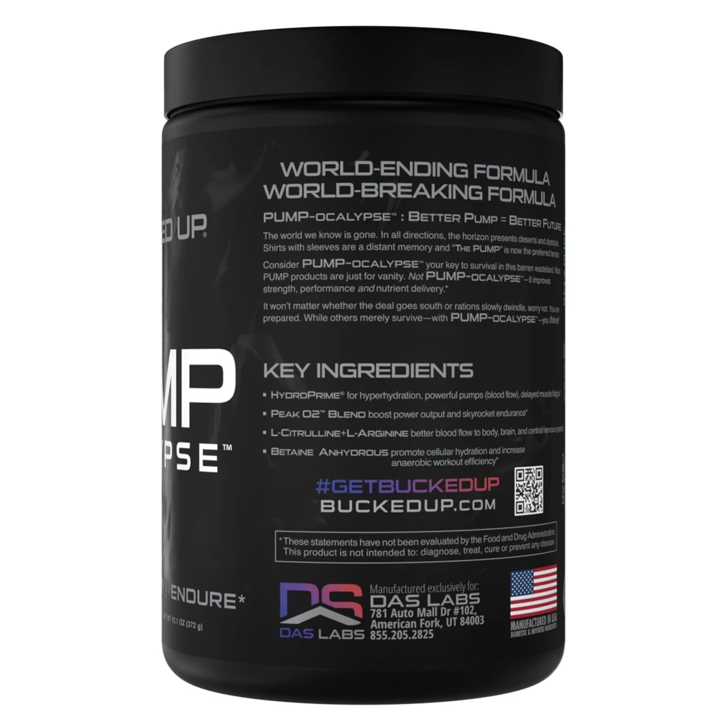 Bucked Up Pump-ocalypse Blueberry Pomegranate Powder 13.1 oz