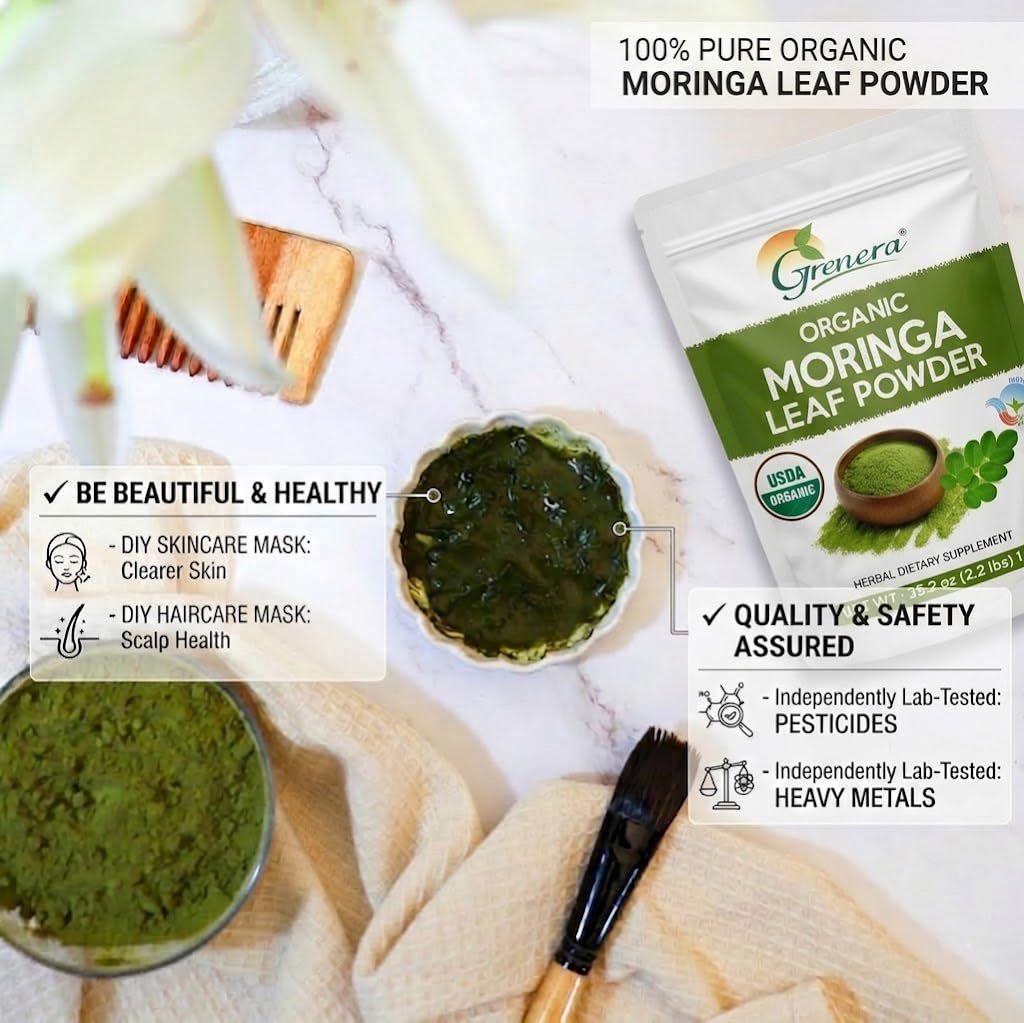 Grenera Organic Moringa Powder 35.2 oz