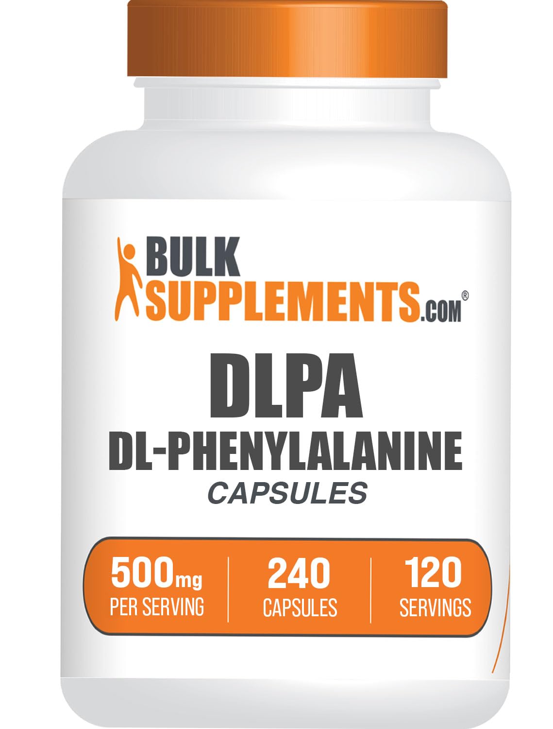 BulkSupplements DL-Phenylalanine Capsules, 240 Capsules