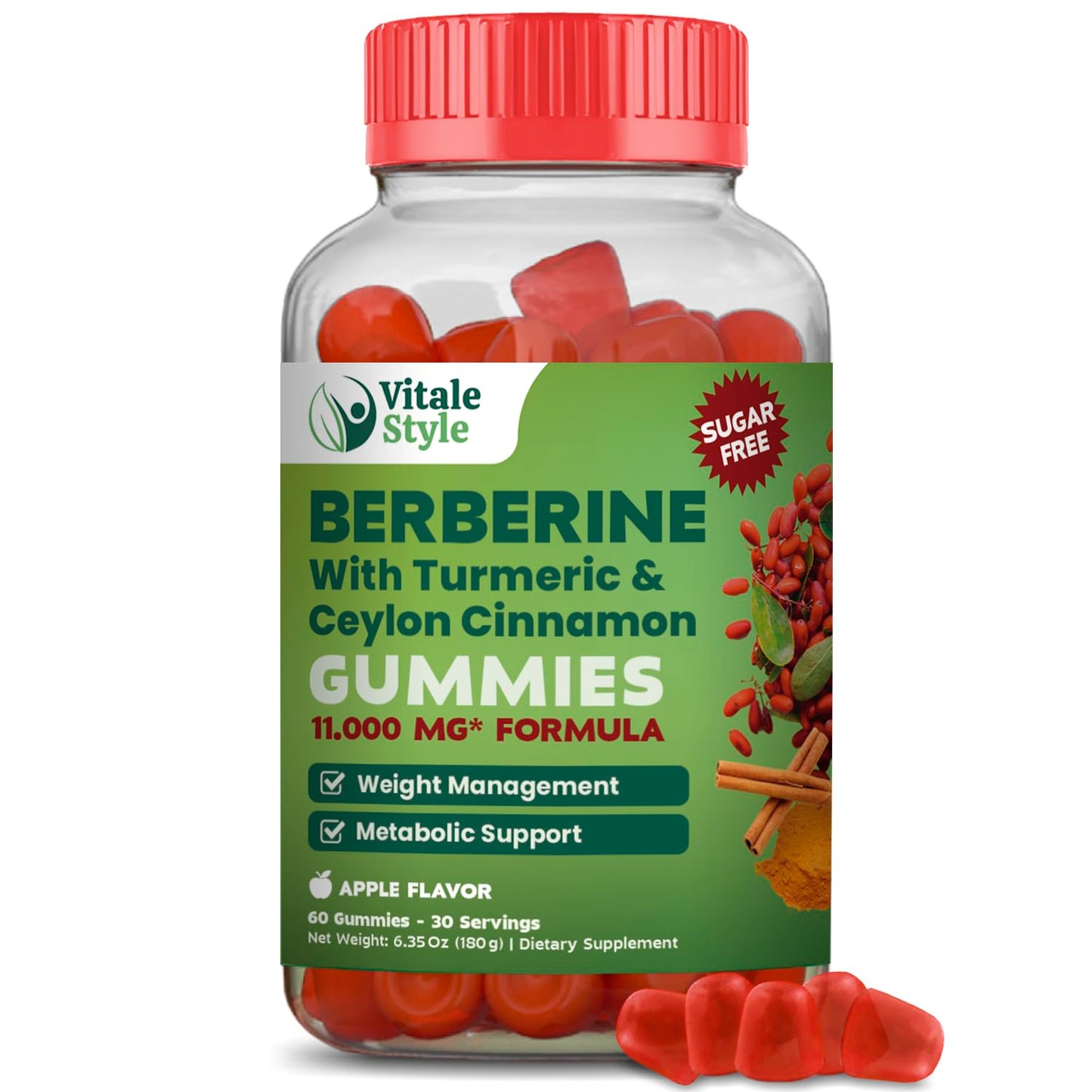 Vitale Style Weight Management Berberine 3000mg Gummies 60