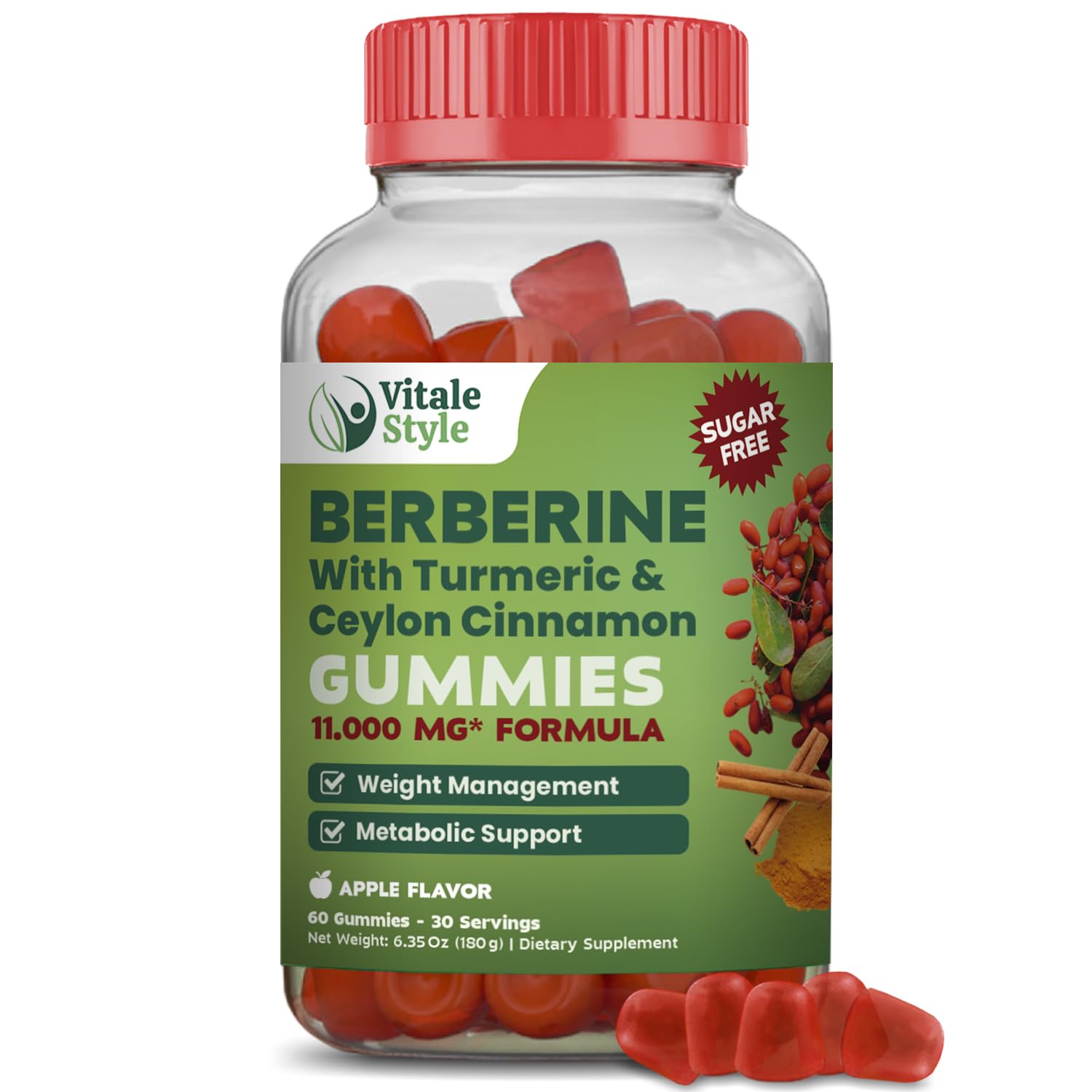 Vitale Style Weight Management Berberine 3000mg Gummies 60