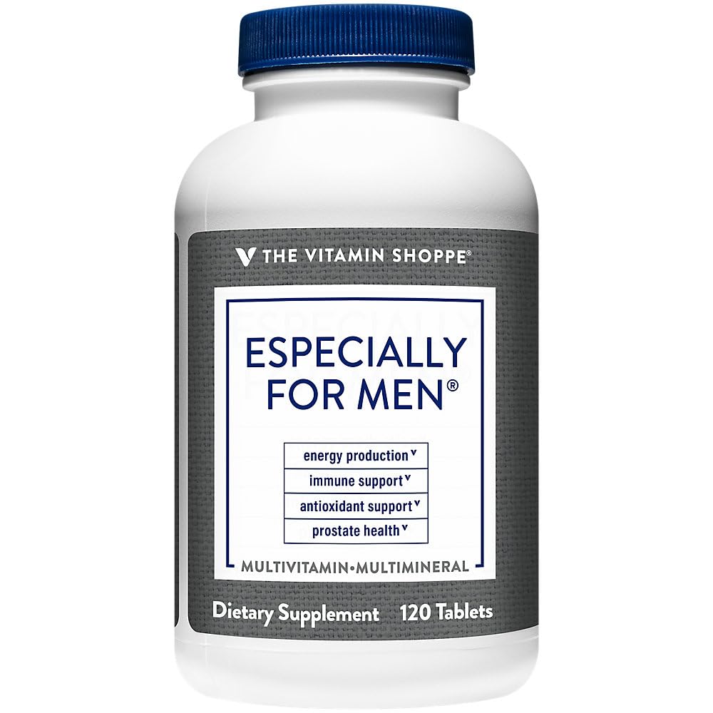 The Vitamin Shoppe Men's Multivitamin - Complete Daily Multi with Essential Vitamins & Minerals for Men's Health 120 Tablets