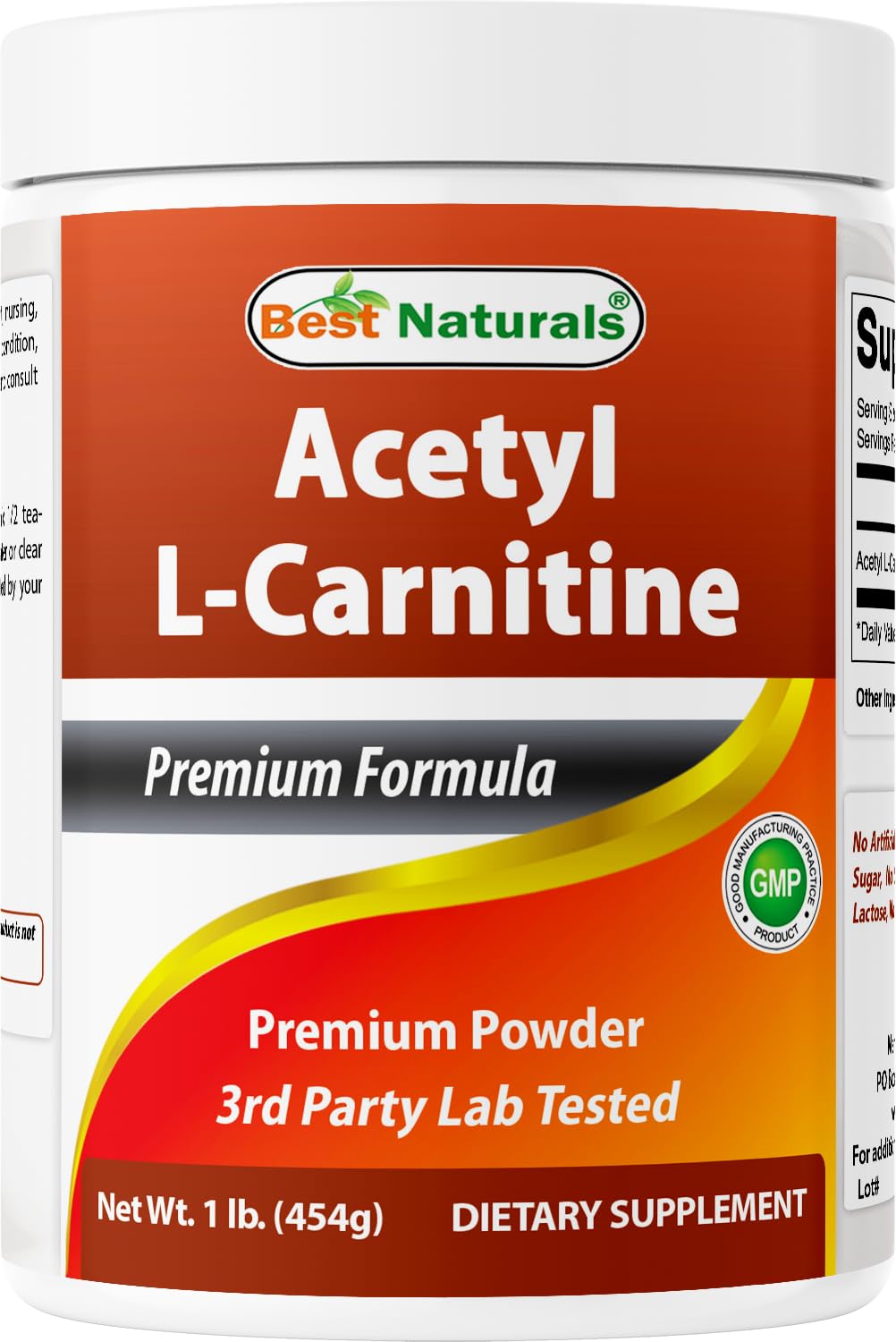 Best Naturals Acetyl L-Carnitine Premium Powder 16 Oz