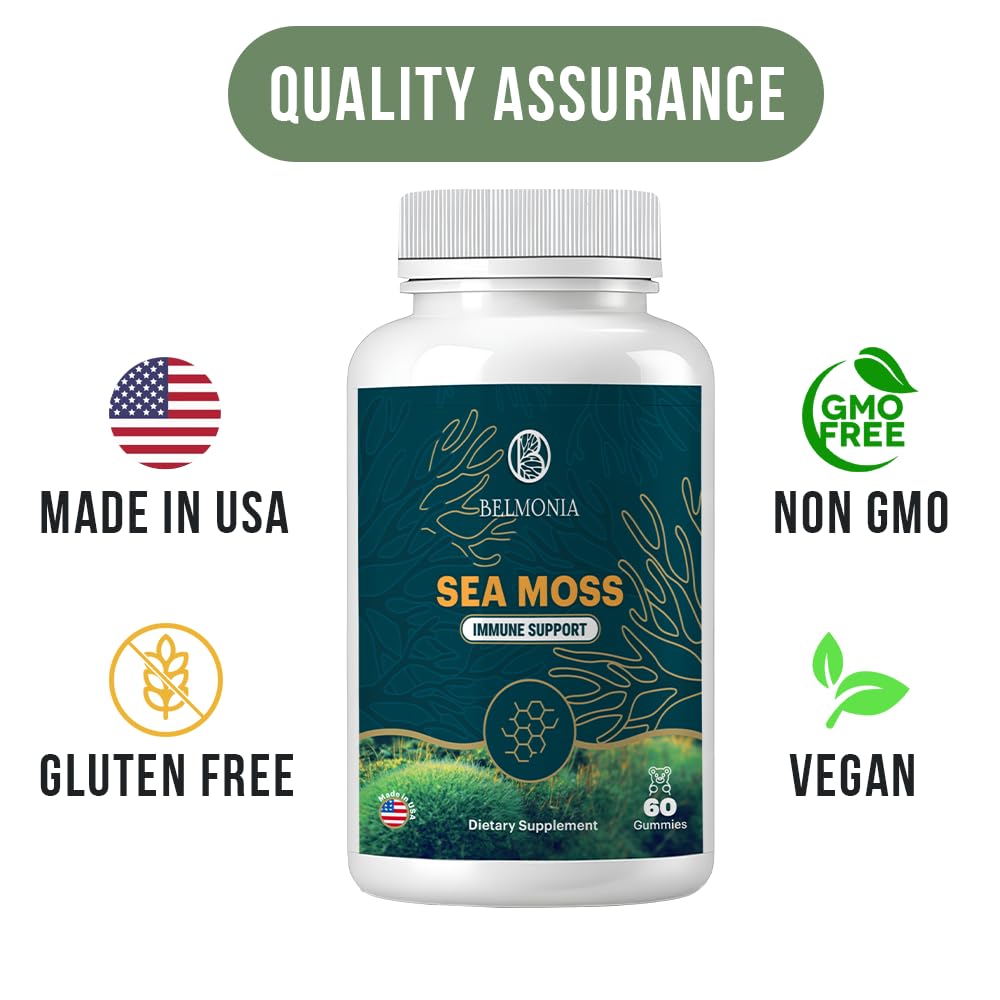 Belmonia Sea Moss Gummies 60 Count