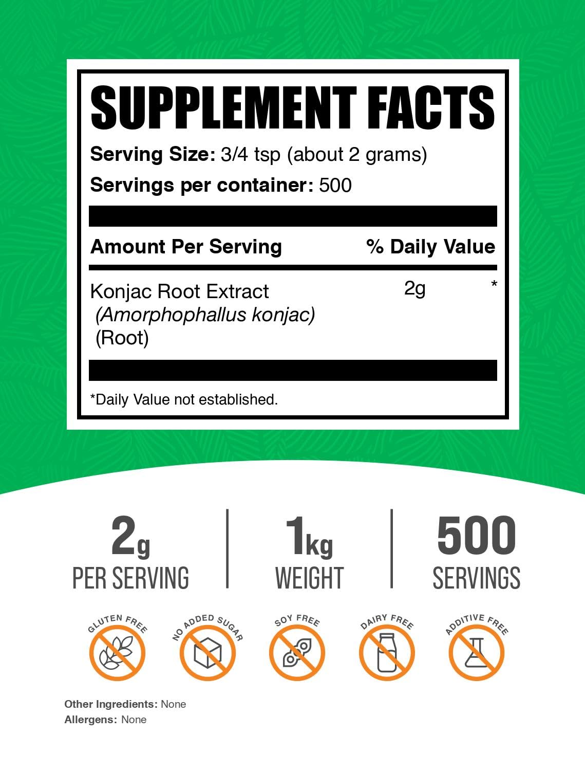 BulkSupplements Glucomannan Powder, 35.2 oz