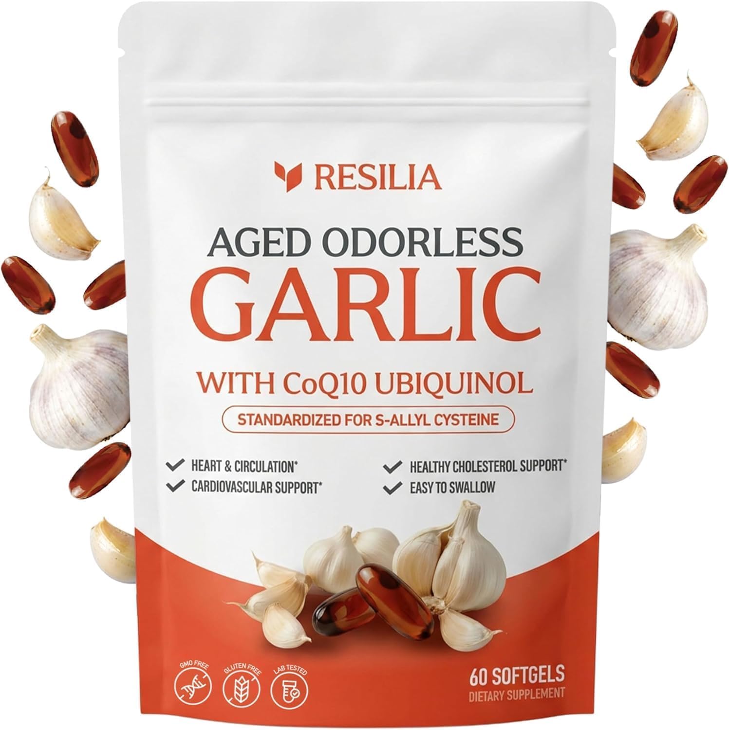Resilia Oil Of Oregano Garlic Extract 600mg Softgels 60 Count