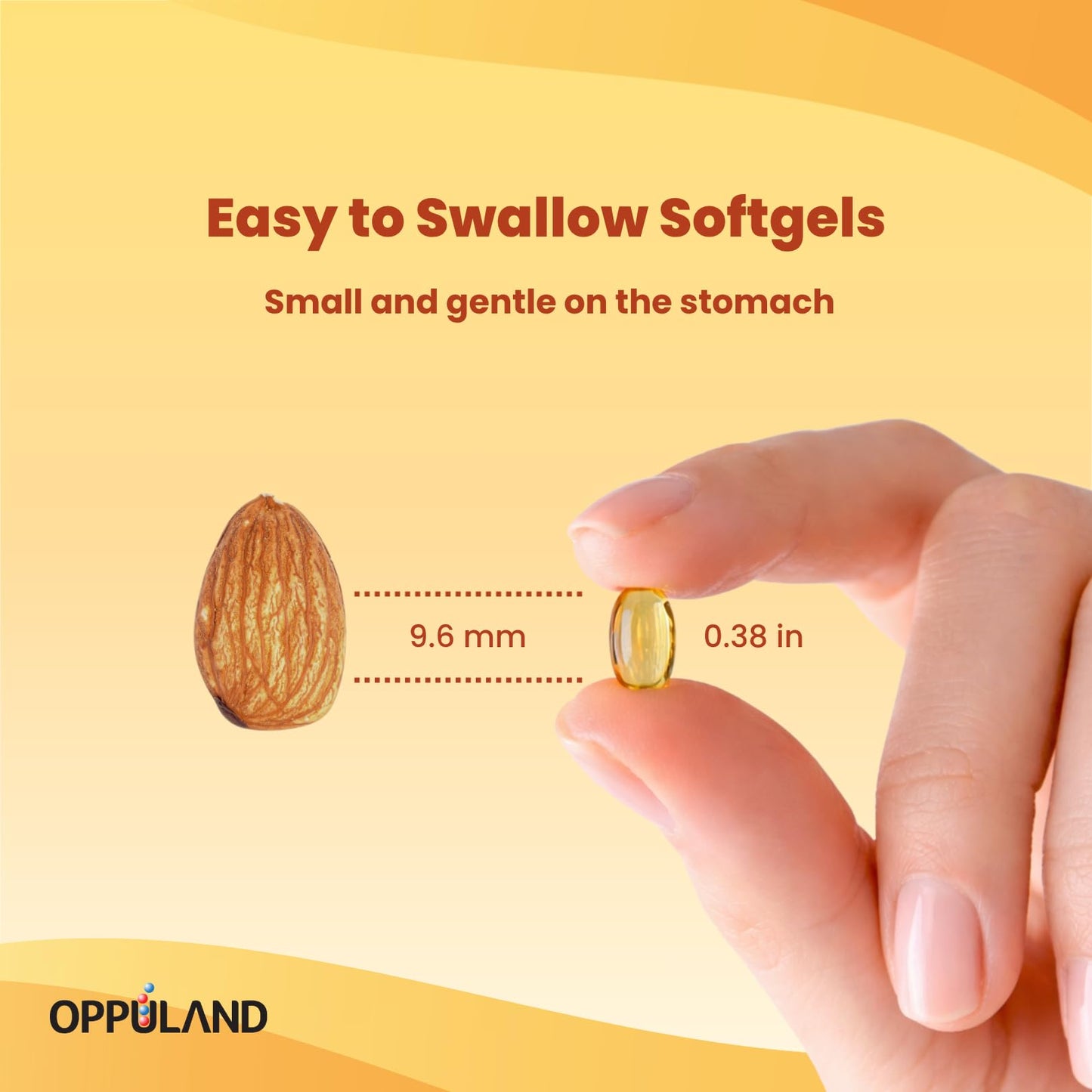 oppuland Vitamin D3 + K2 5000 IU Softgels 180