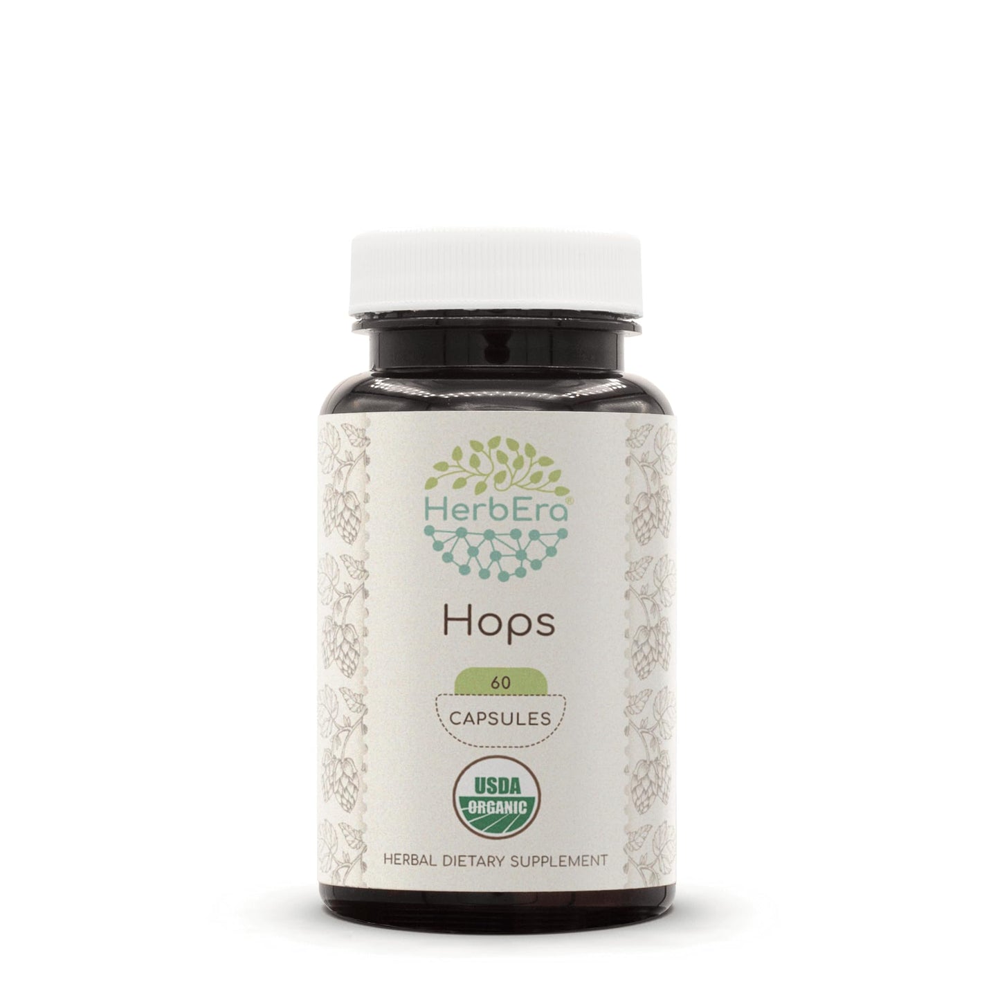 HerbEra Hops Capsules, 60 Count