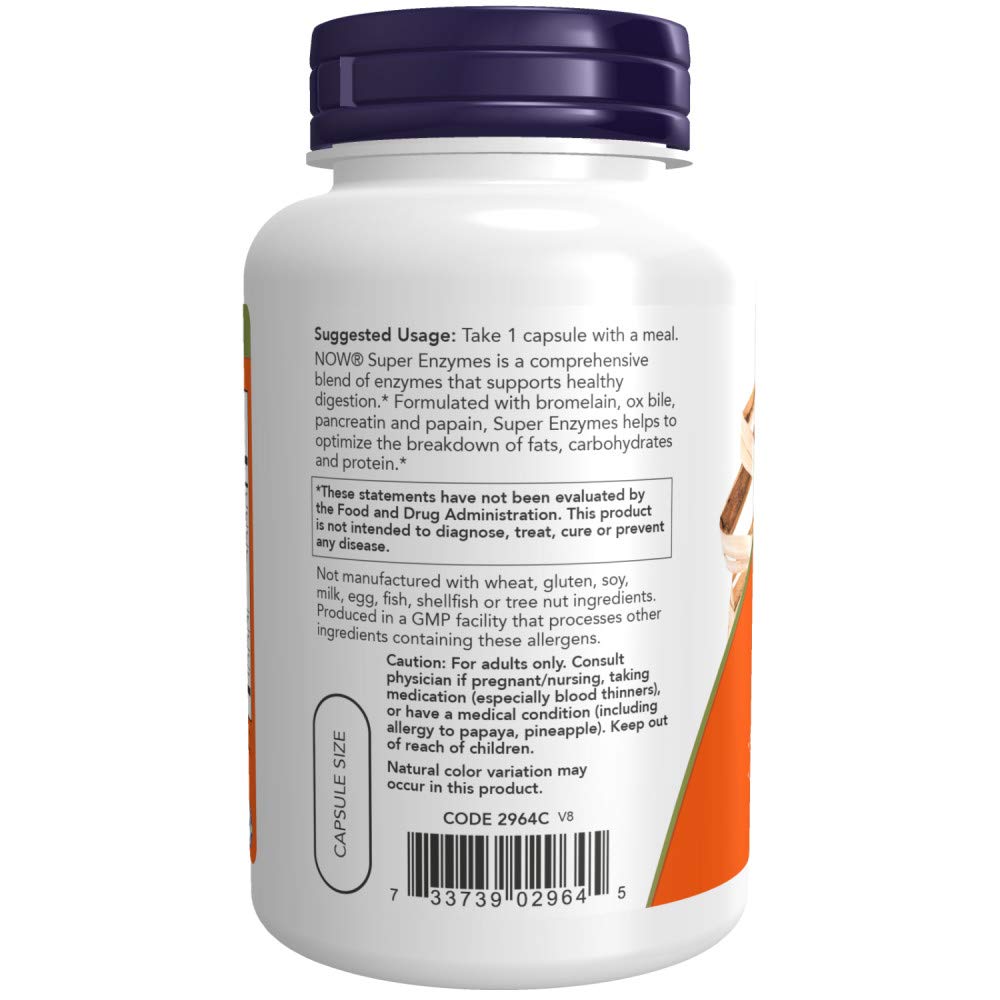 NOW Foods Super Enzymes Softgels 180 Count