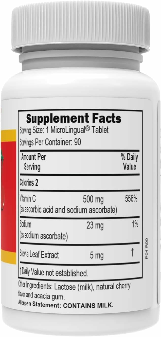 Superior Source Vitamin C 500 mg Sour Cherry Melts Tablet 180 Tablets