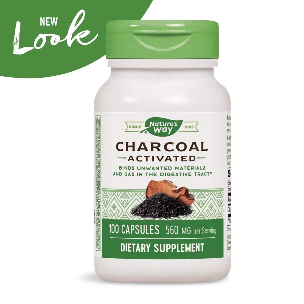 Xllent Activated Charcoal 280mg Capsules, 400 Count