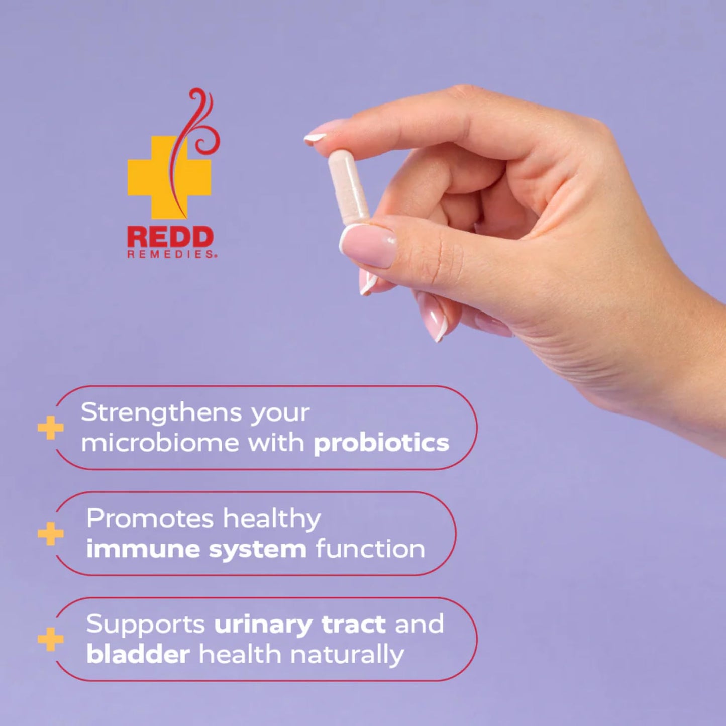 Redd Remedies UT Soothe with Probiotics Capsules, 60 Count