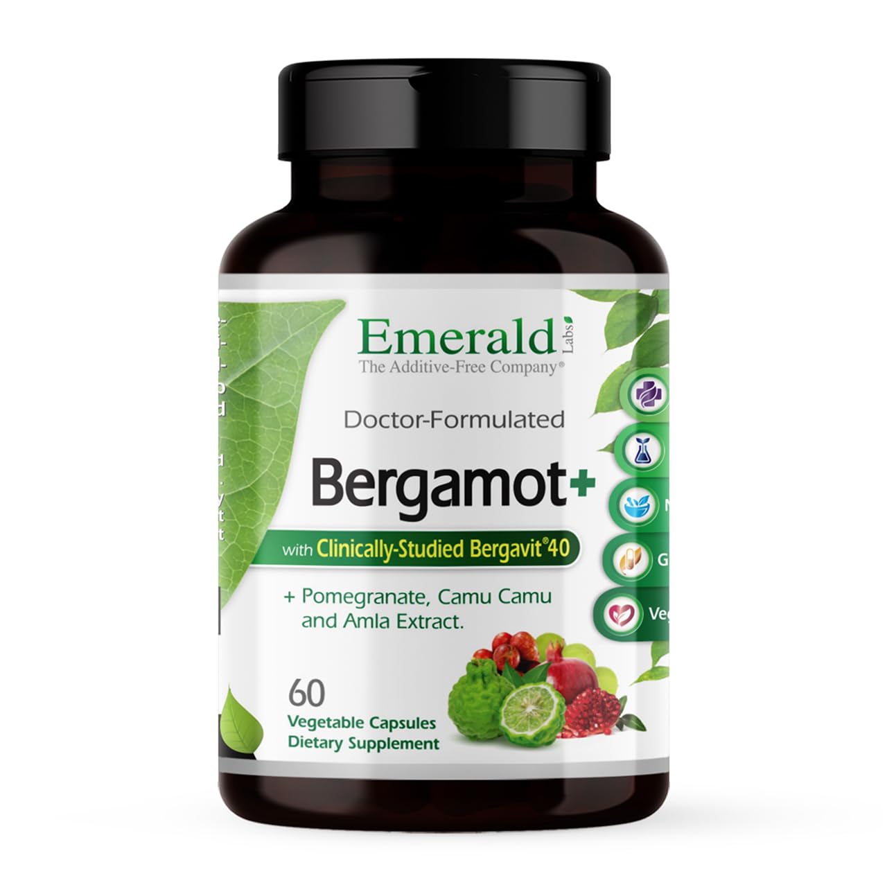 Emerald Labs Bergamot+ Vegetable Capsules 60 Count