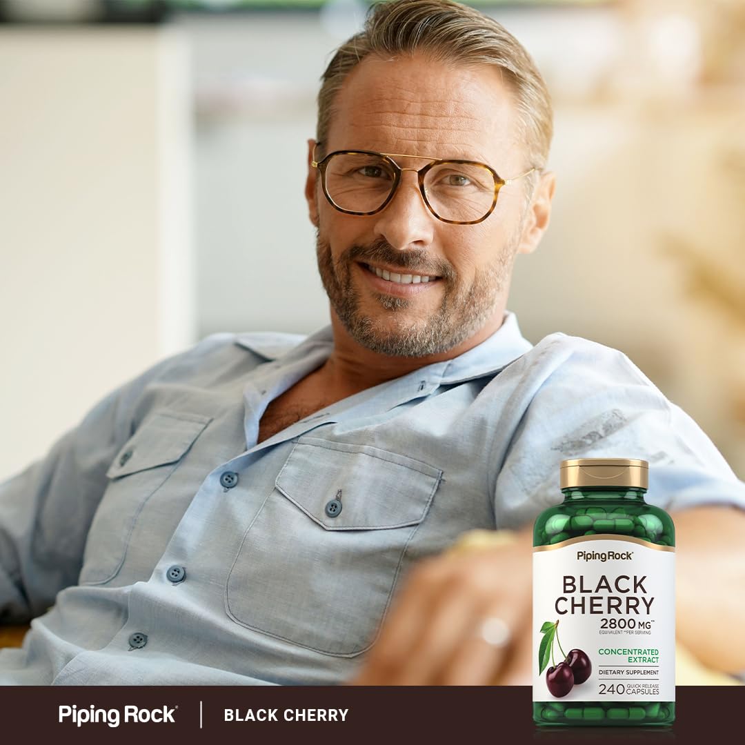 Piping Rock Black Cherry Extract Concentrate Capsules 240