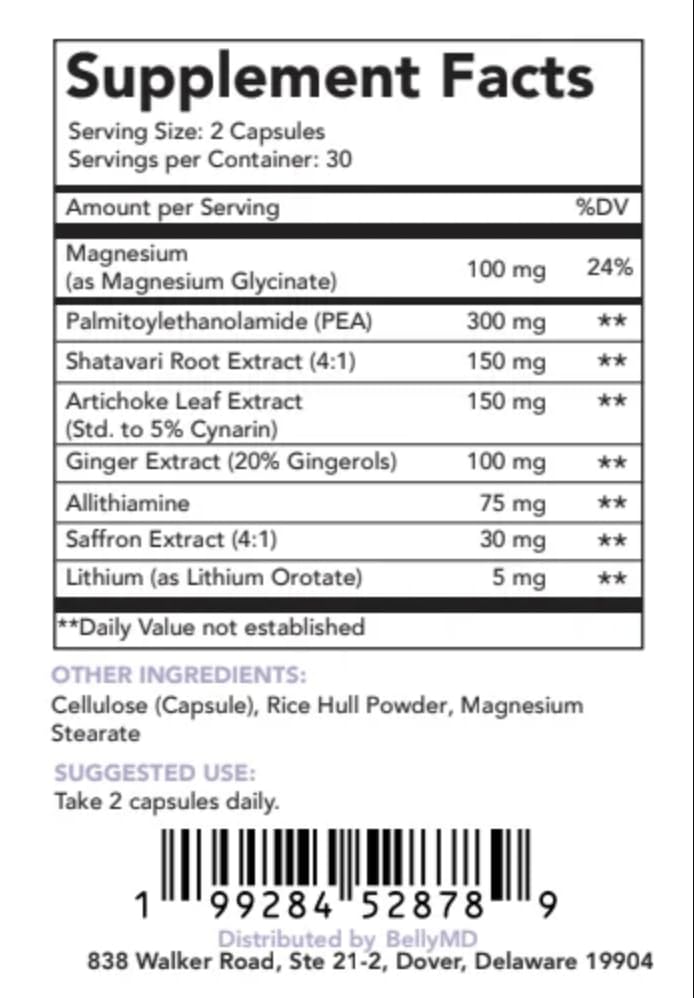 BellyMD MGB+ Clear Capsule, 60 Capsules