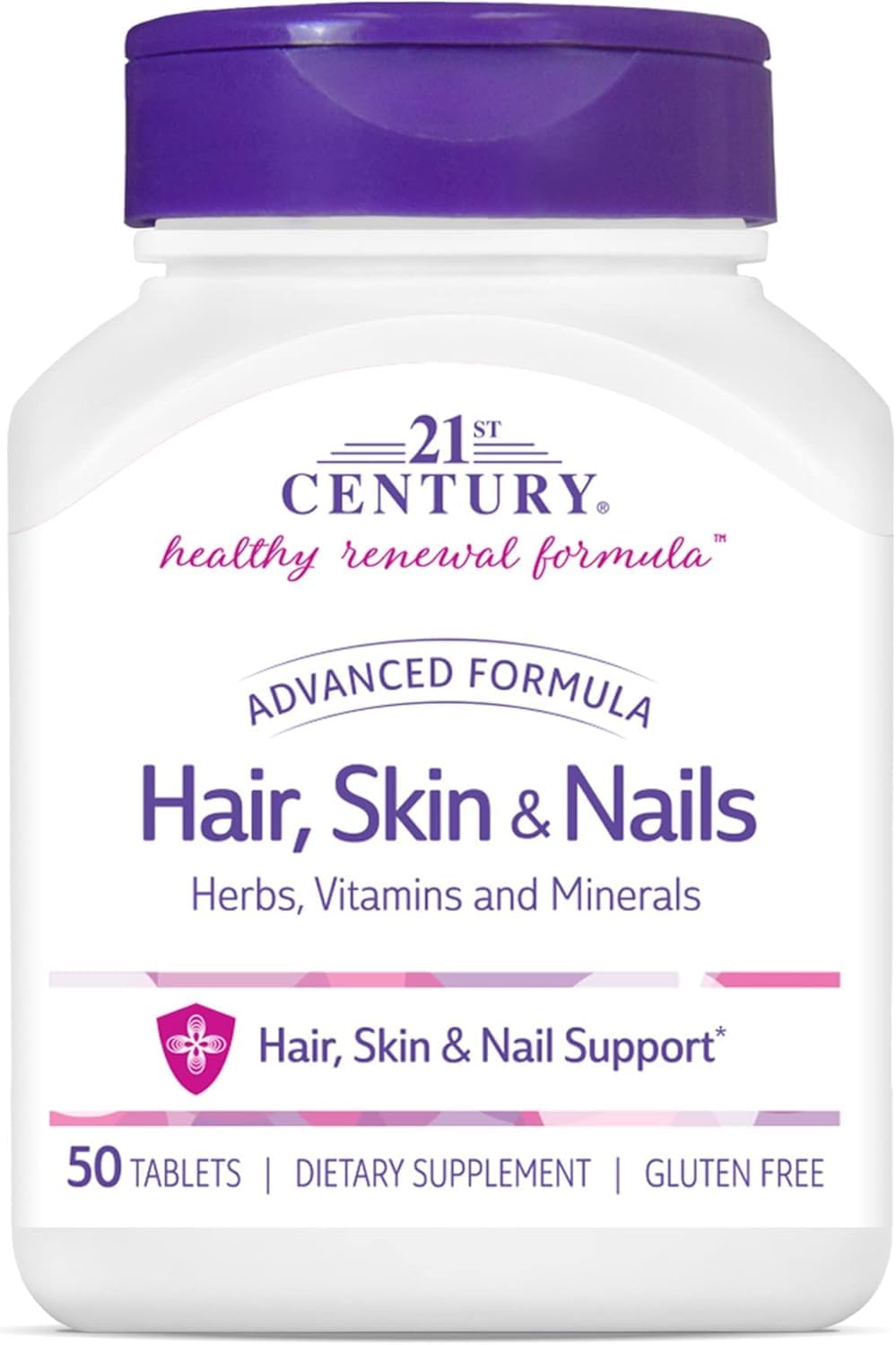 21st Century Hair, Skin and Nails Caplets, 100-count