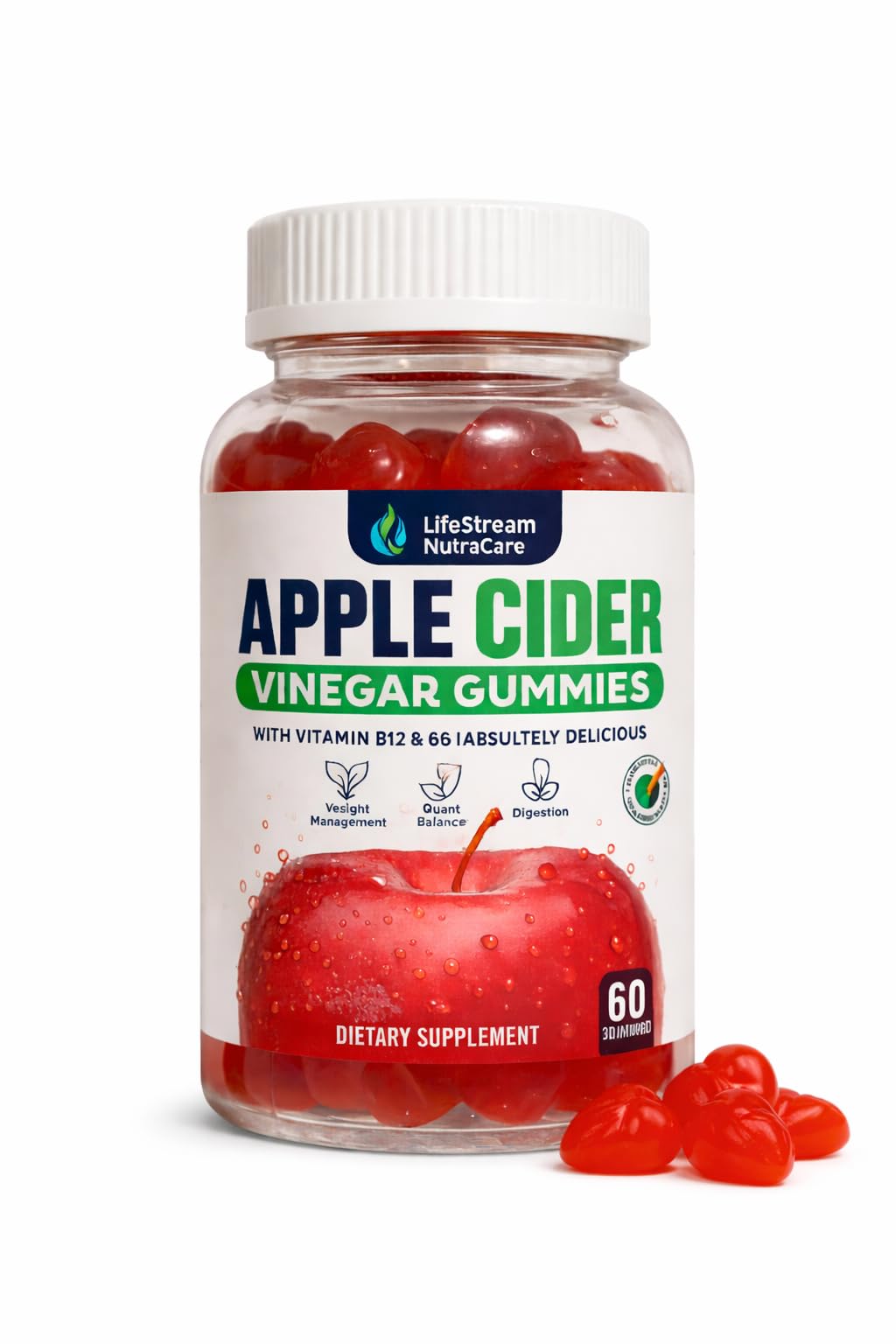 Generic Apple Cider Gummies Chewable 20 Count