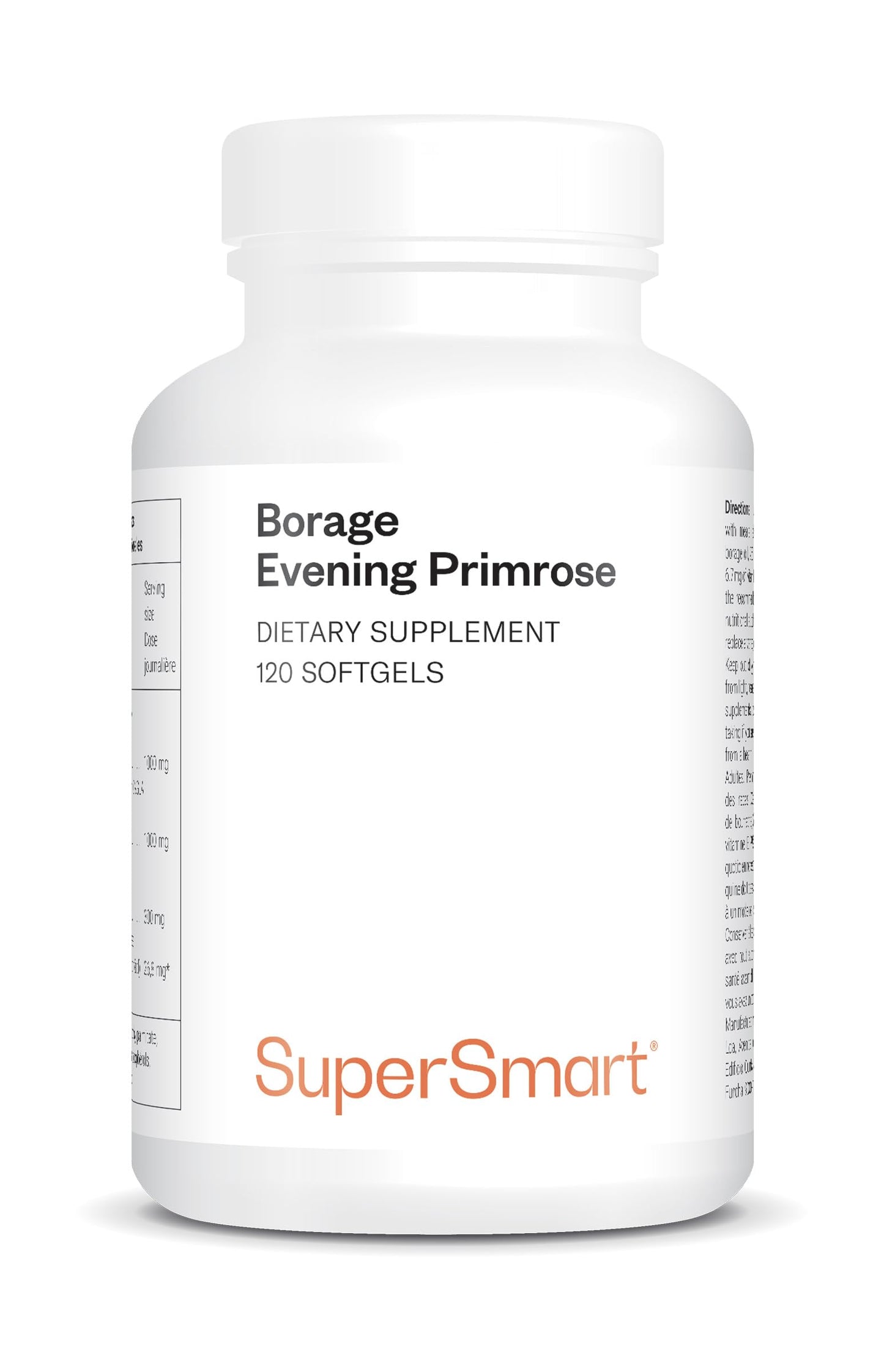 Supersmart Borage & Evening Primrose Oil Softgels, 120-Count
