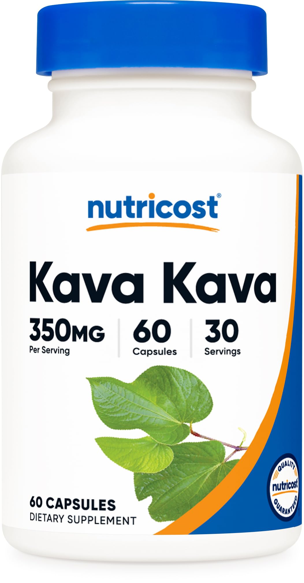 Nutricost Kava Kava 350 mg Per Serving Capsules 60 Count