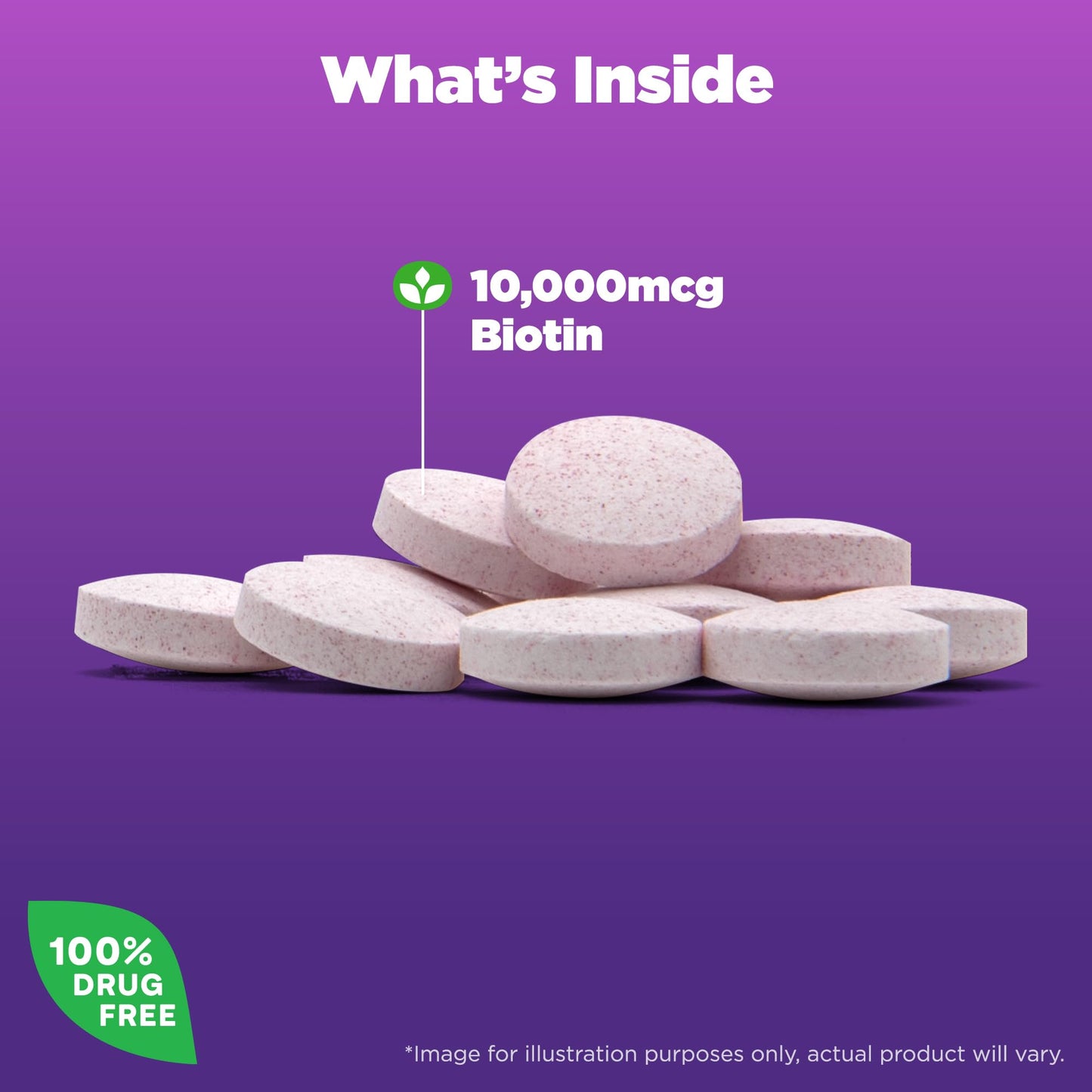 Natrol Biotin 10000mcg Tablets, 200 Count