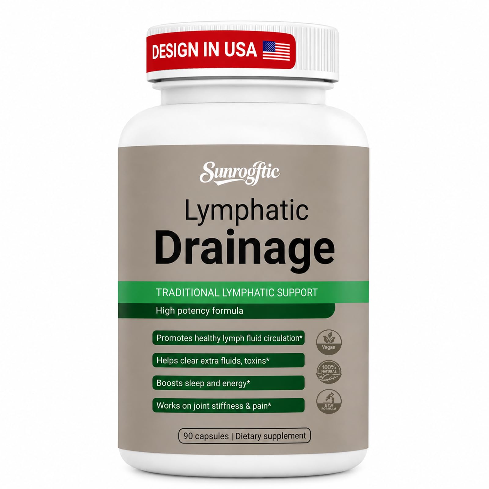 Sunrogftic Lymphatic Drainage Capsule 74 Capsules