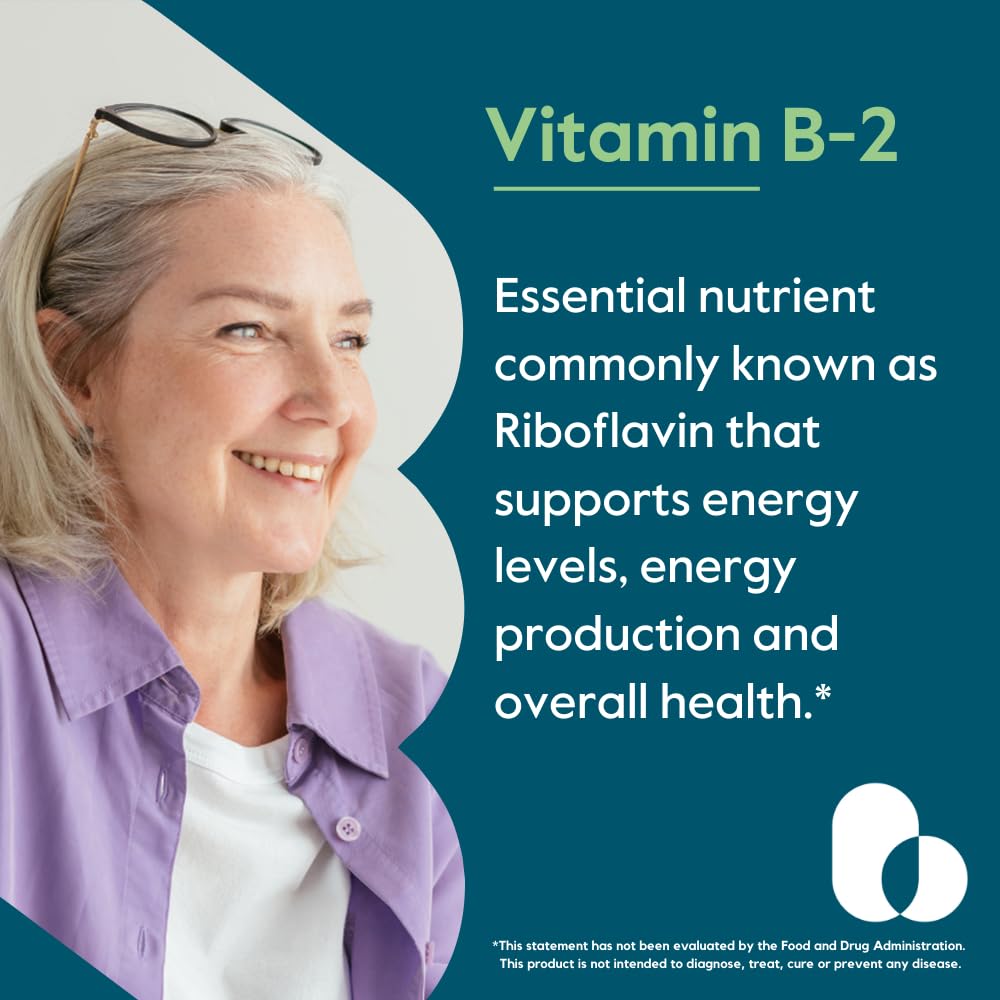 BESTVITE Vitamin B-2 Riboflavin 400mg Capsules, 240 Count