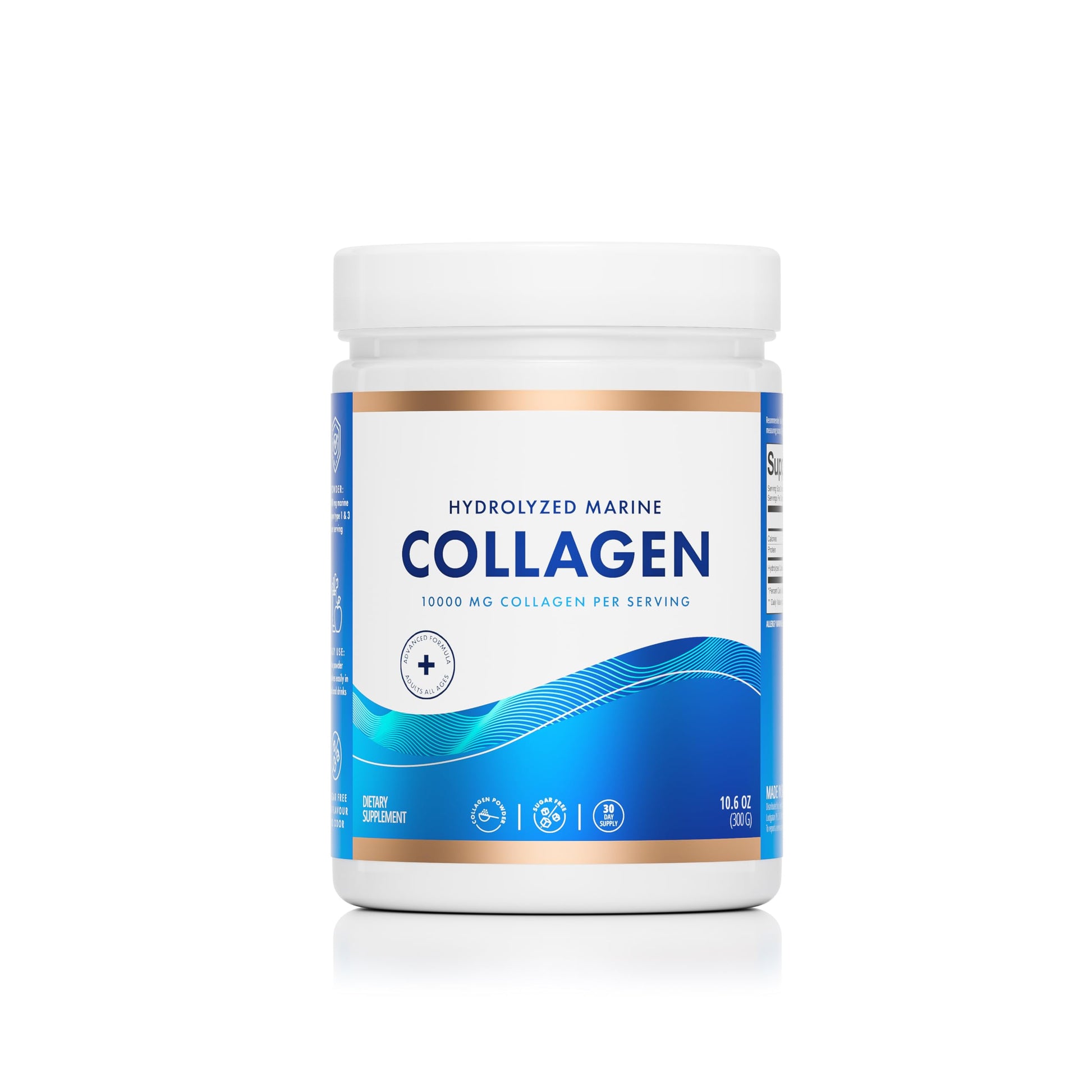 Swedish Nutra Hydrolysed Marine Collagen Powder 10.58 oz
