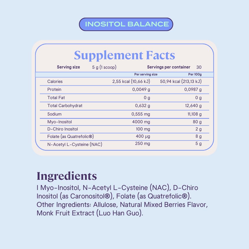 B-fit B Inositol Balance Inositol 40:1 Myo & D-Chiro, Powder, 1 Ounce