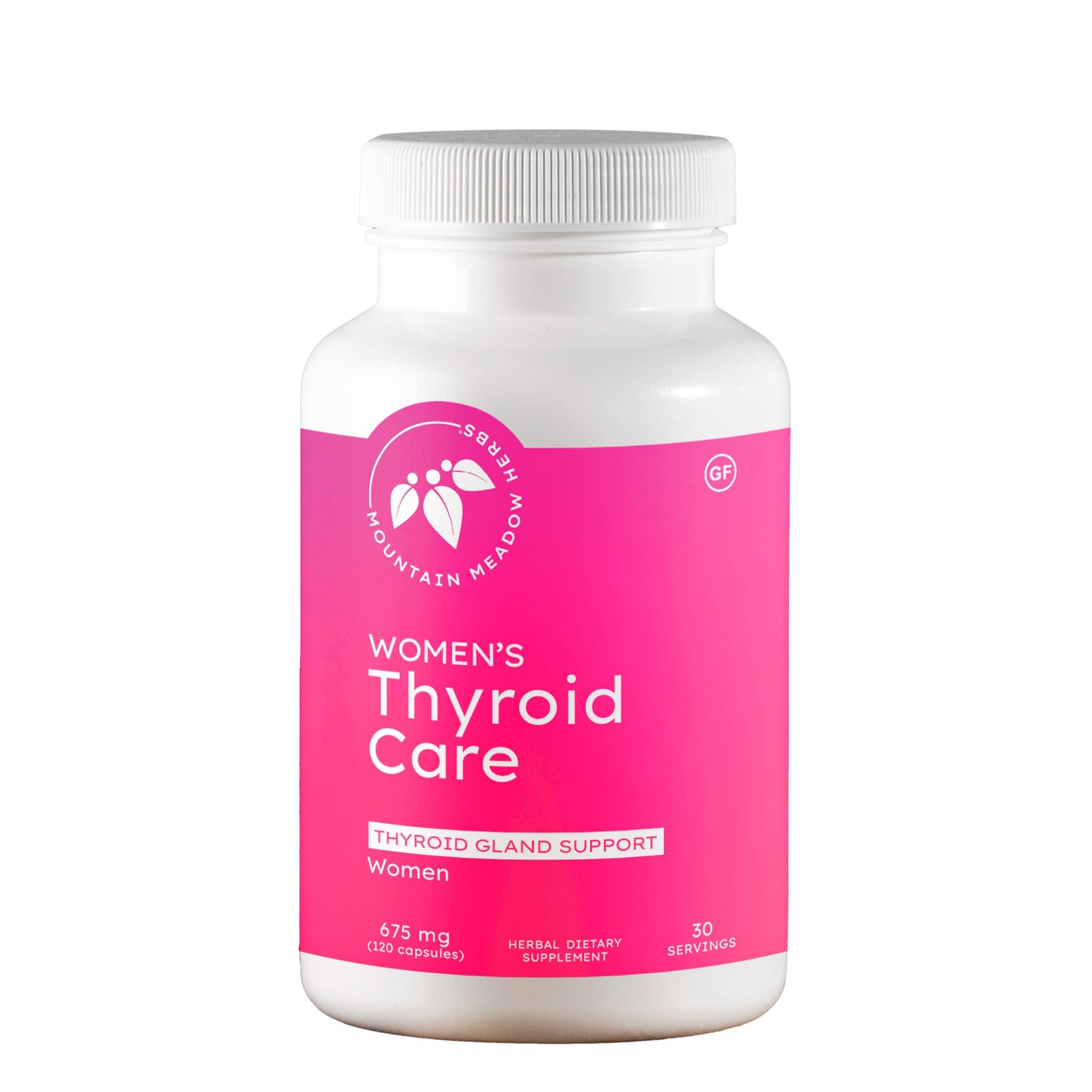 Mountain Meadow Herbs Women's Thyroid Care Capsules, 120 Count