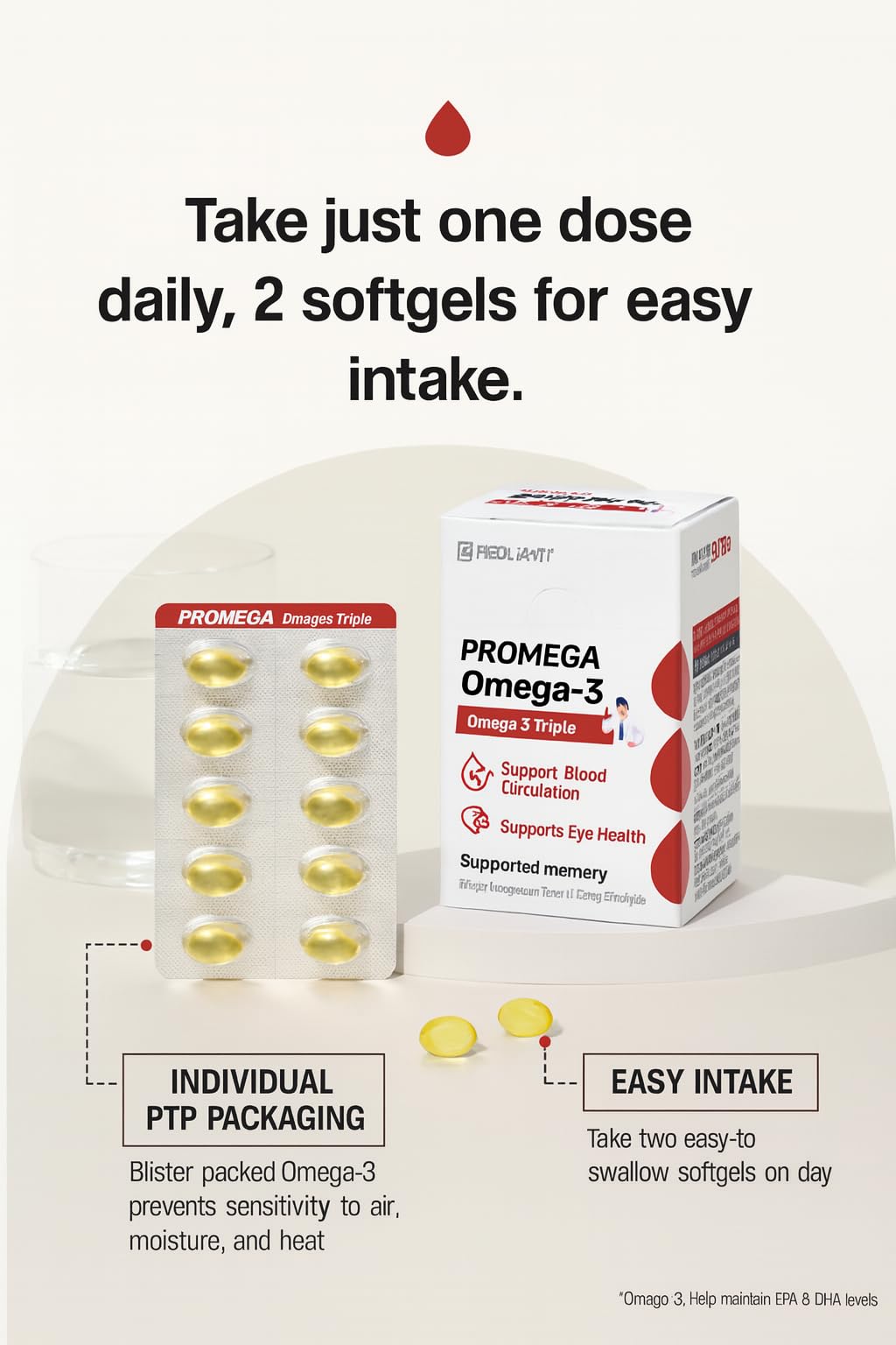 DAHLORE High Strength Omega-3 Fish Oil Softgels 60-count