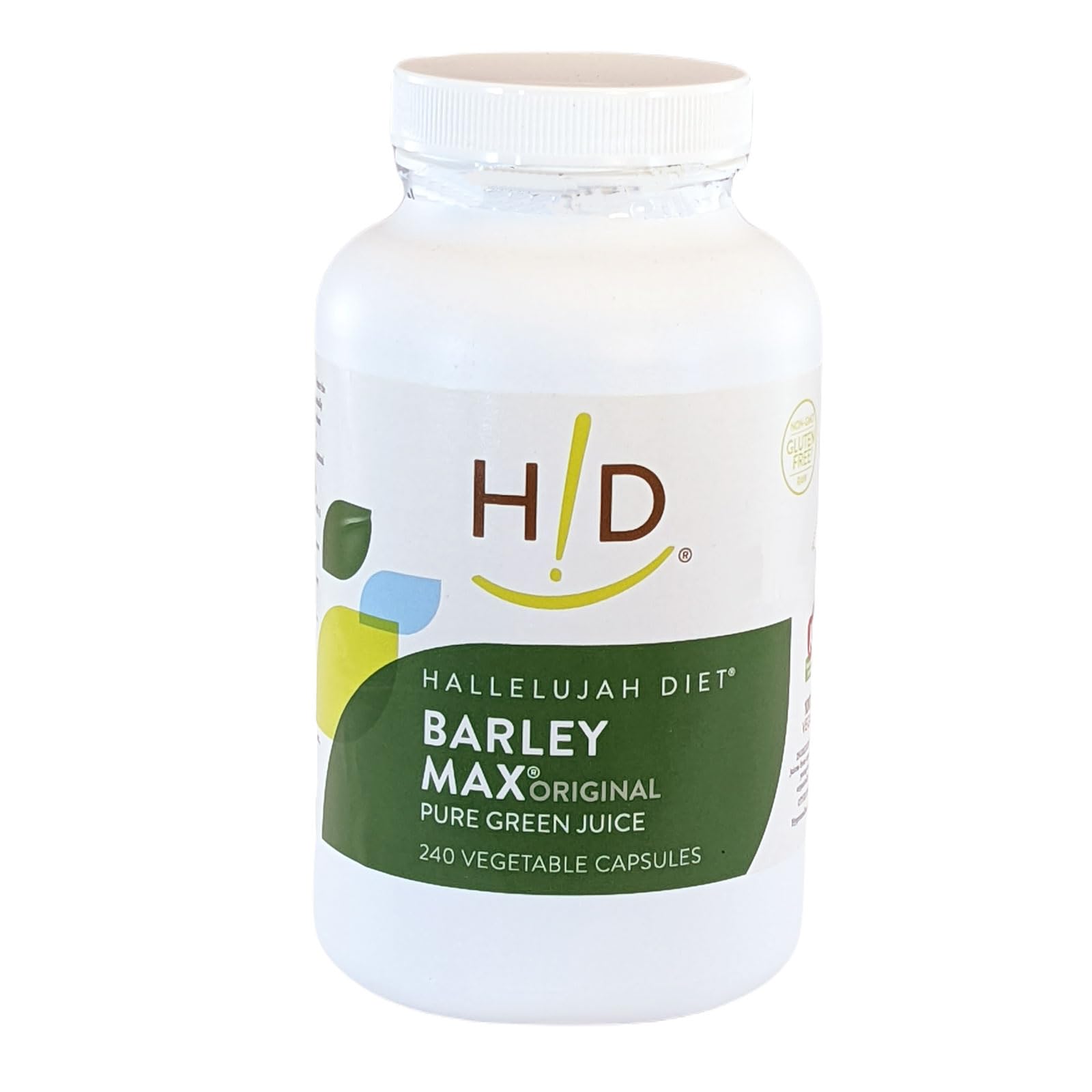THE HALLELUJAH DIET Hallelujah Diet Organic BarleyMax - Barley and Alfalfa Vegetable Capsules, 240 Capsules