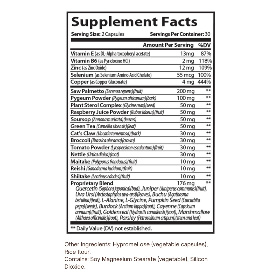 HAPPY MILLIONS Prostate Support Capsules 60 Count