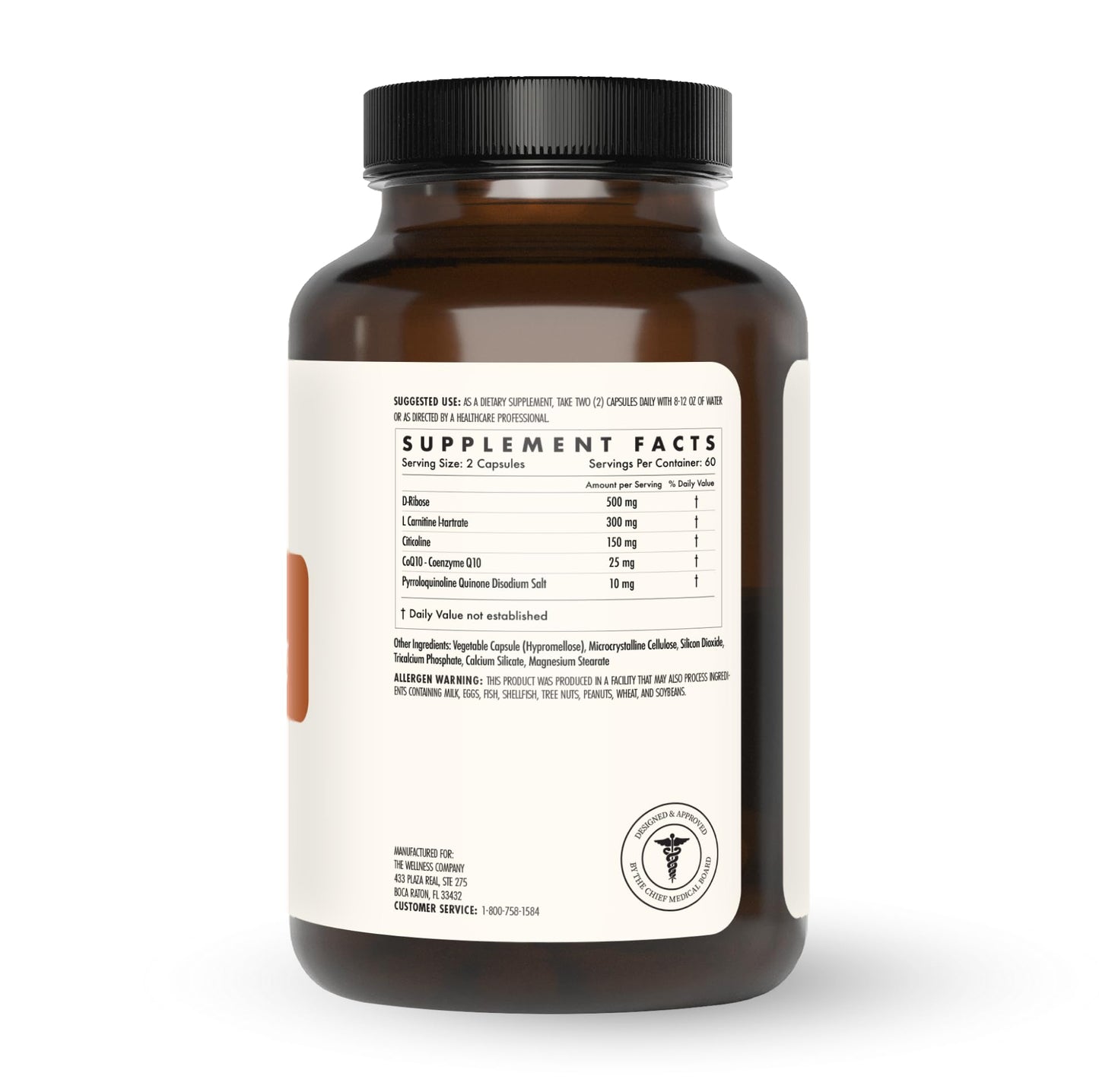 The Wellness Company Elevated Energy Capsule 120 Count