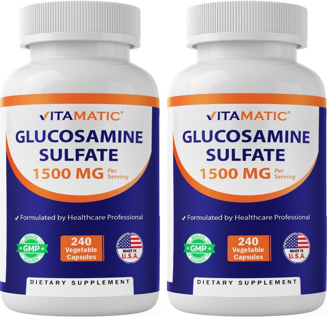 Vitamatic Glucosamine Sulfate Supplement Capsule, 1500mg, 480 Capsules