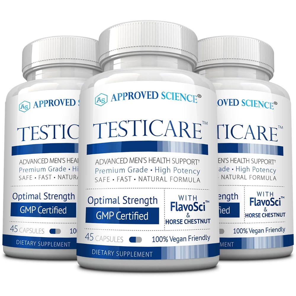 Approved Science TestiCare - Testicular Vein Support - Horse Chestnut, Witch Hazel Capsules 135