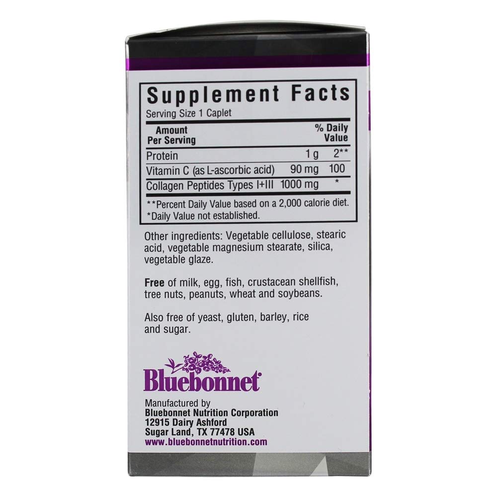 BlueBonnet Beautiful Ally® Collagen Type I + III 1,000 mg Tablet, 90 Count
