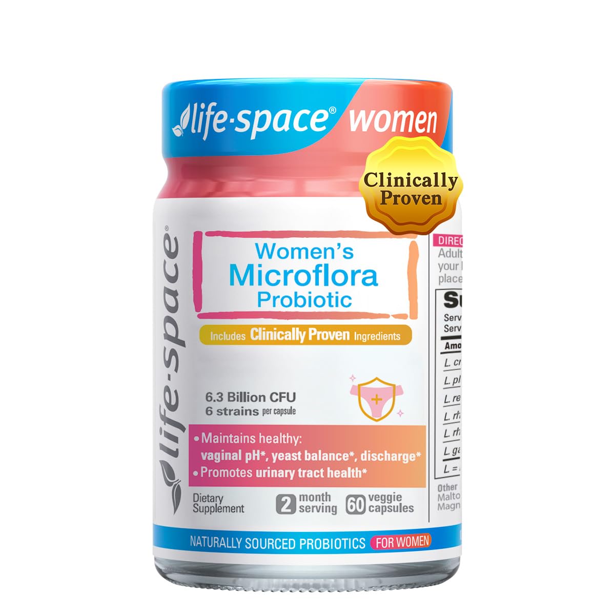 Life-Space Probiotics for Women + Skin Probiotic Capsules, 90 Count