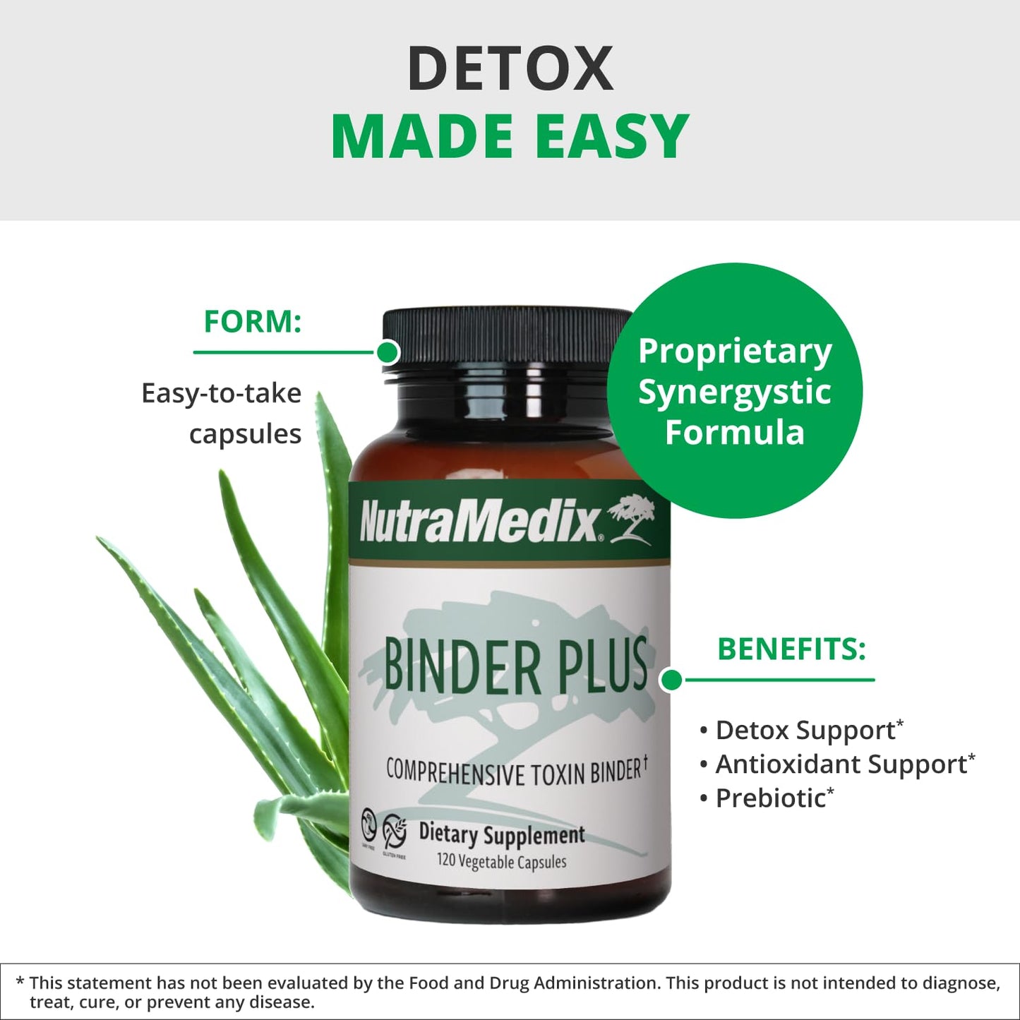 NutraMedix Binder Plus Capsule, 120 Capsules