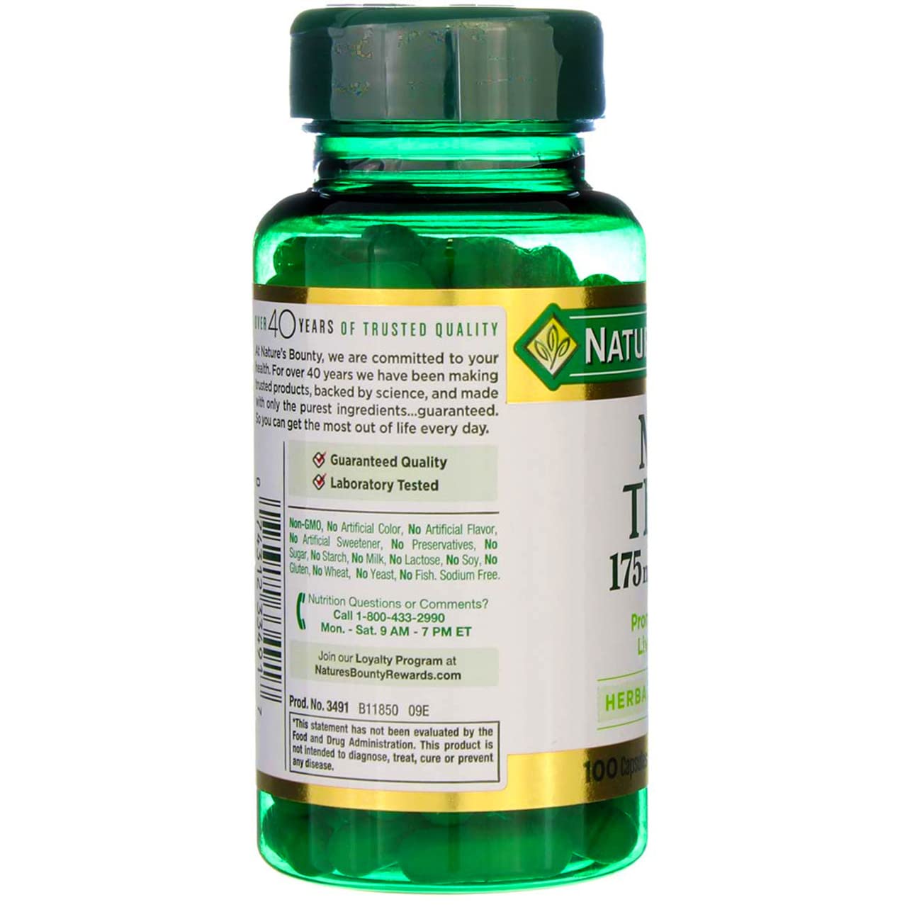 Nature's Bounty Milk Thistle Capsules, 100