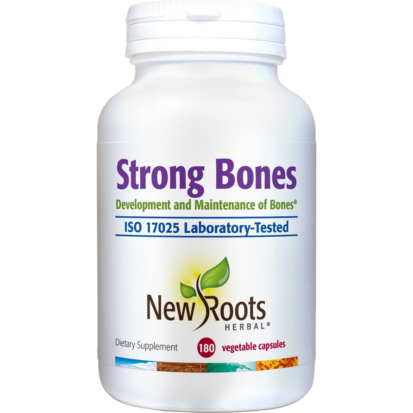 NEW ROOTS HERBAL Calcium, Magnesium & Vitamin D3 + K2 Formula with Glucosamine & Zinc Capsules, 180 Capsules