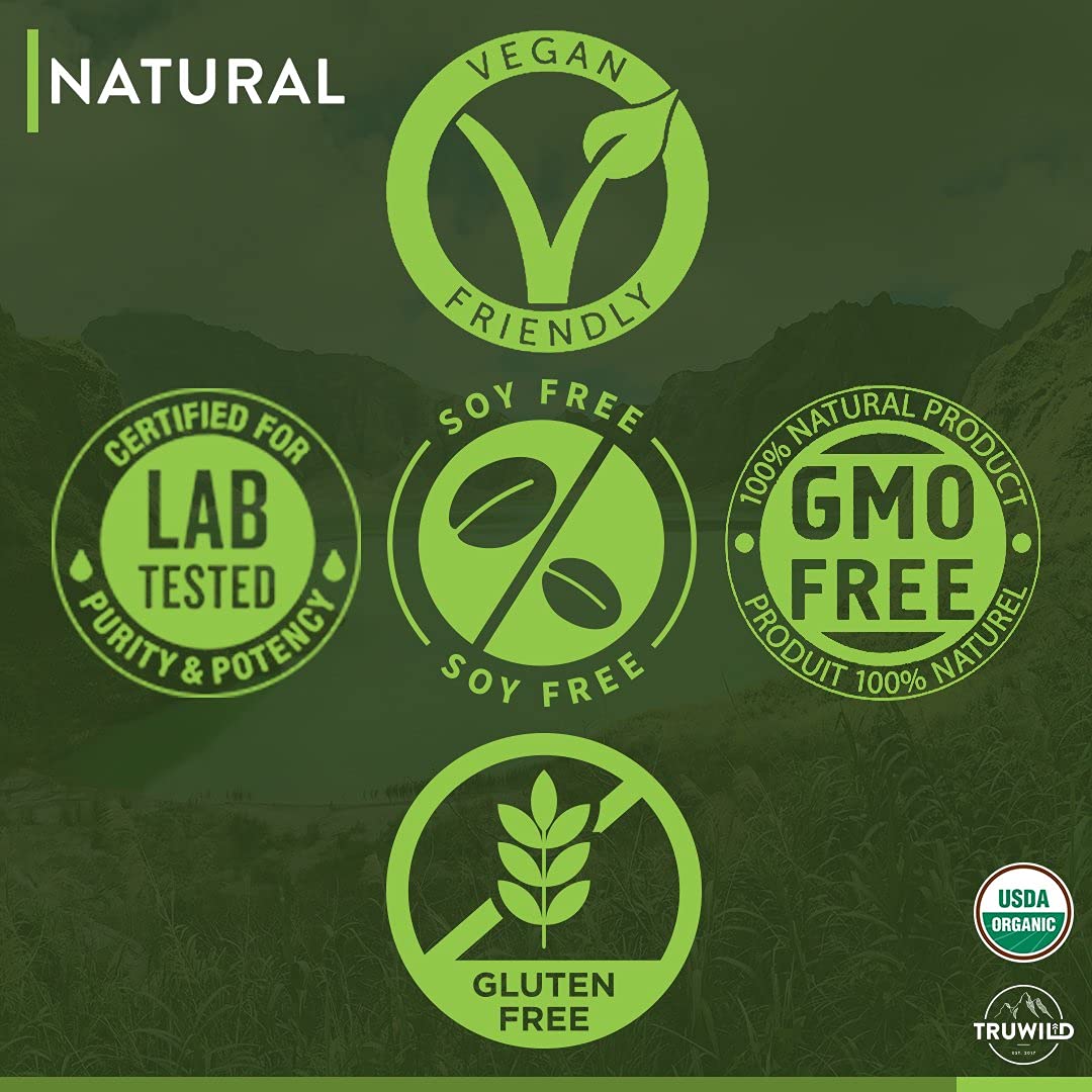 TruWild Greens Superfood Juice Powder with 22+ Greens & Antioxidants, 90 Servings, 3 Pack