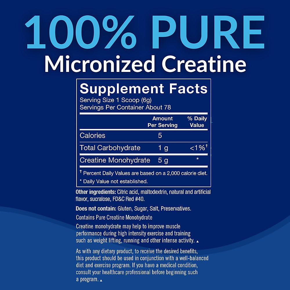 BodyTech Creatine Monohydrate Powder, 16.5 oz / 78 Servings