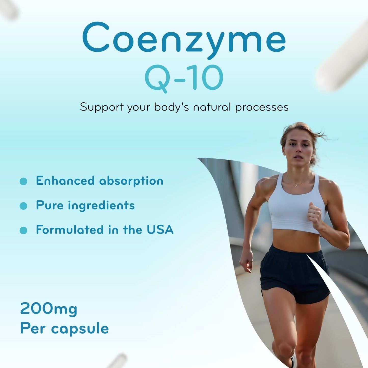 Clear Formulas CoQ10 200mg Quick Absorption Capsules 60 Count