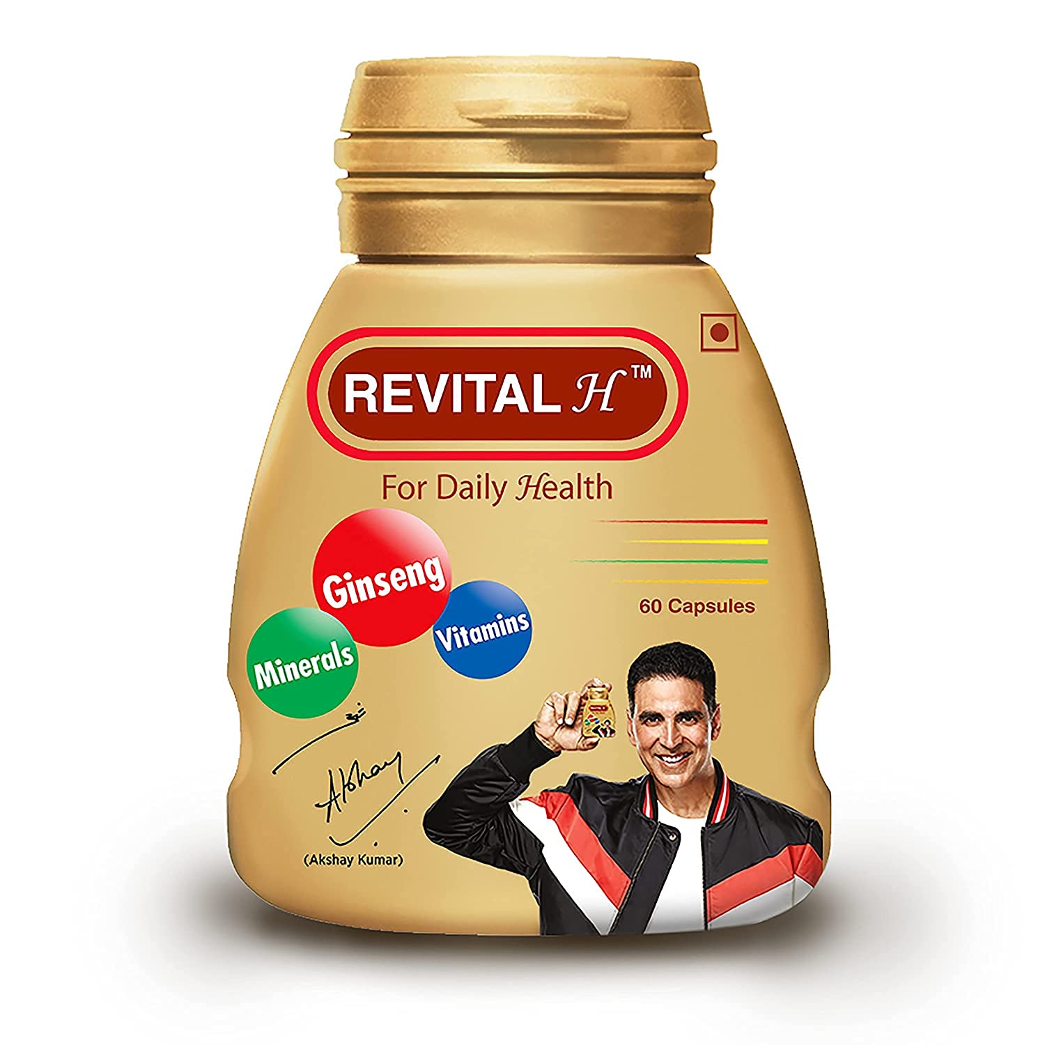 Revital H for Men Multivitamin with Ginseng, 60 Capsules