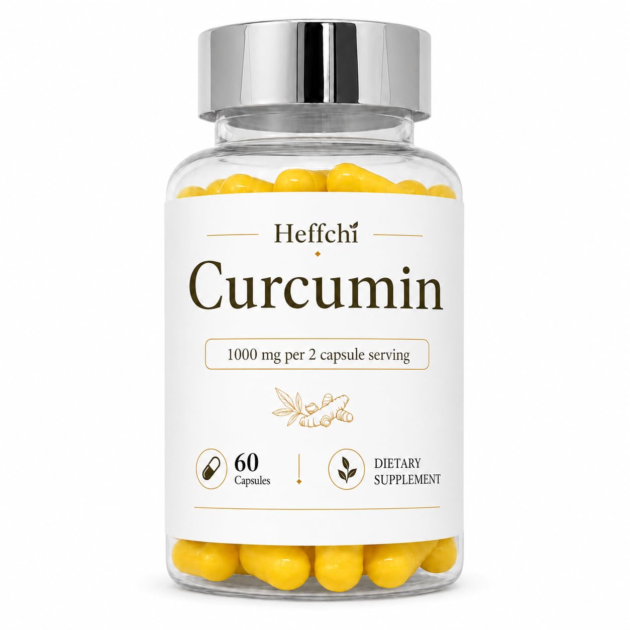 Heffchi Curcumin Capsules 60 Count