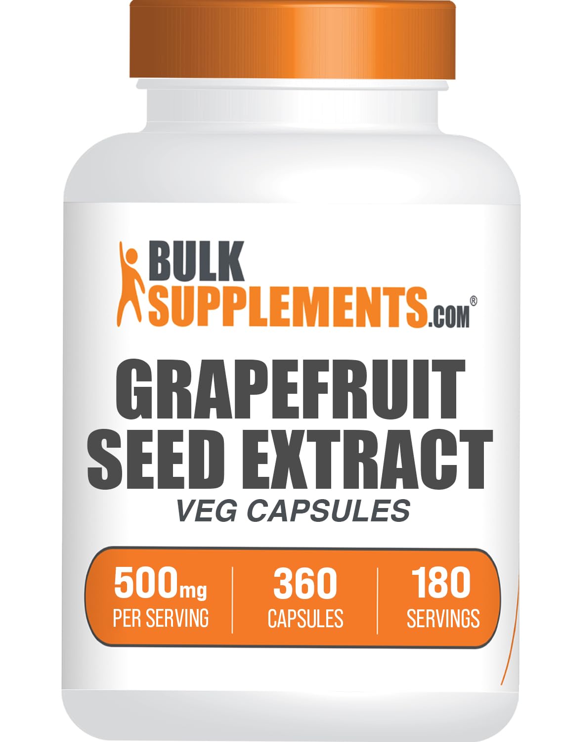 BulkSupplements Grapefruit Seed Capsules, 360 Count