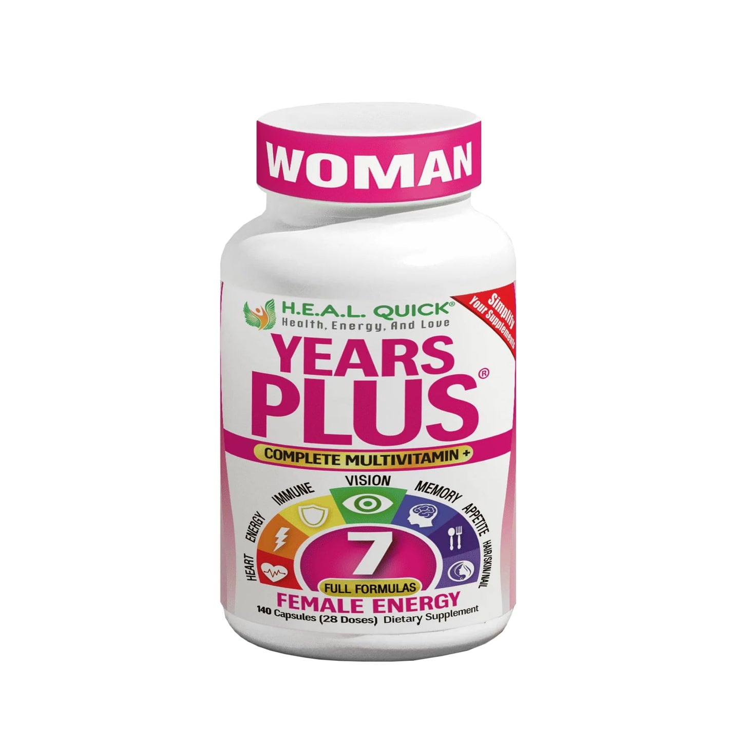Century Systems H.E.A.L. Quick Years Plus Woman Capsules 140