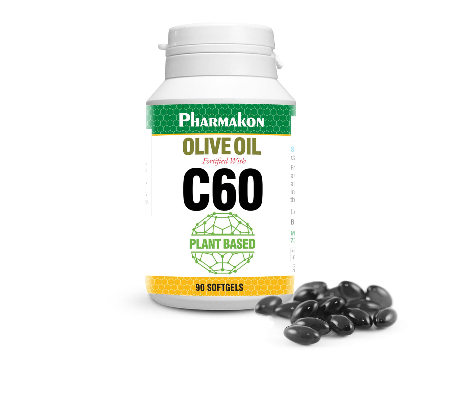 PHARMAKON C60 Enriched Olive Oil Softgels 90 Count
